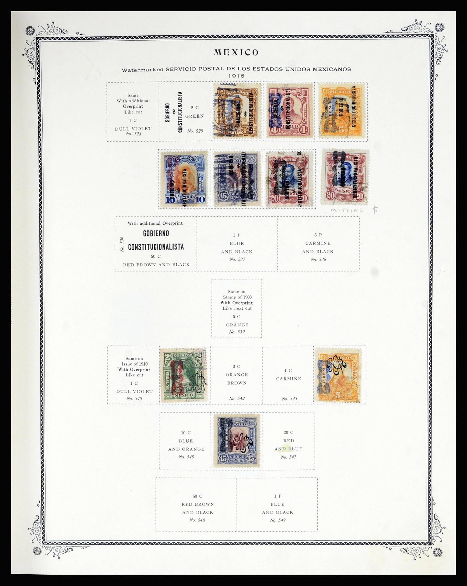 36608 021 - Postzegelverzameling 36608 Mexico 1856-1986.