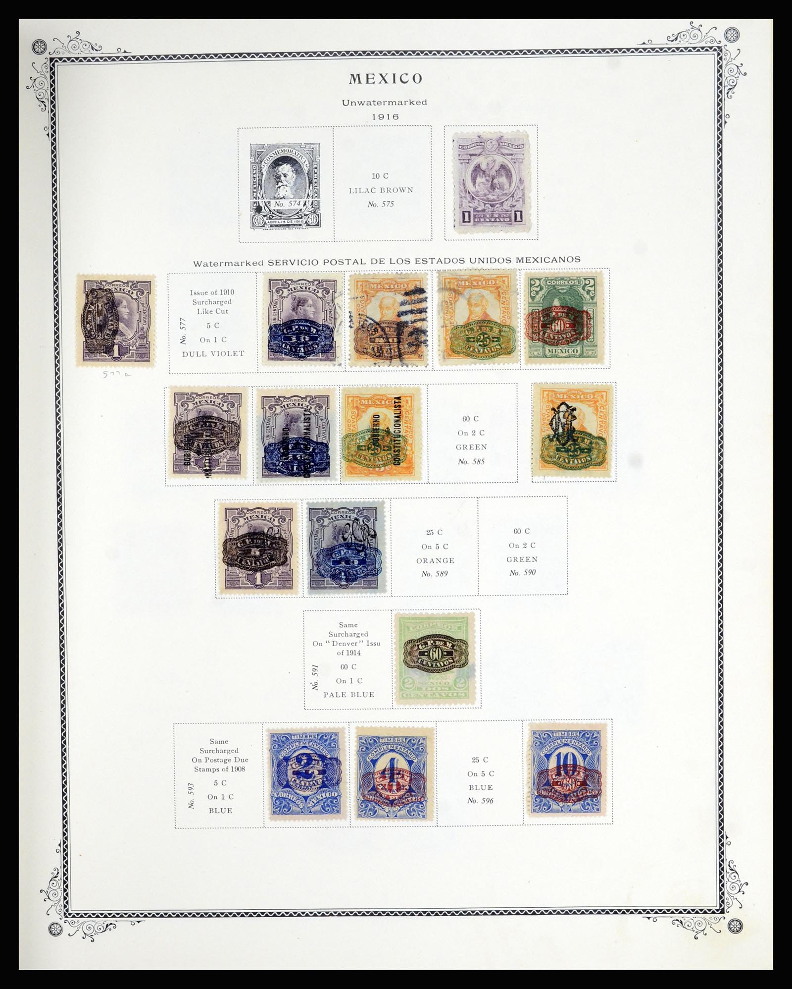 36608 023 - Postzegelverzameling 36608 Mexico 1856-1986.