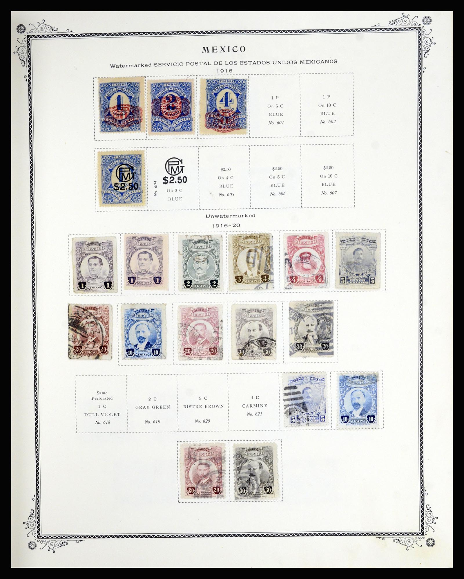 36608 024 - Postzegelverzameling 36608 Mexico 1856-1986.