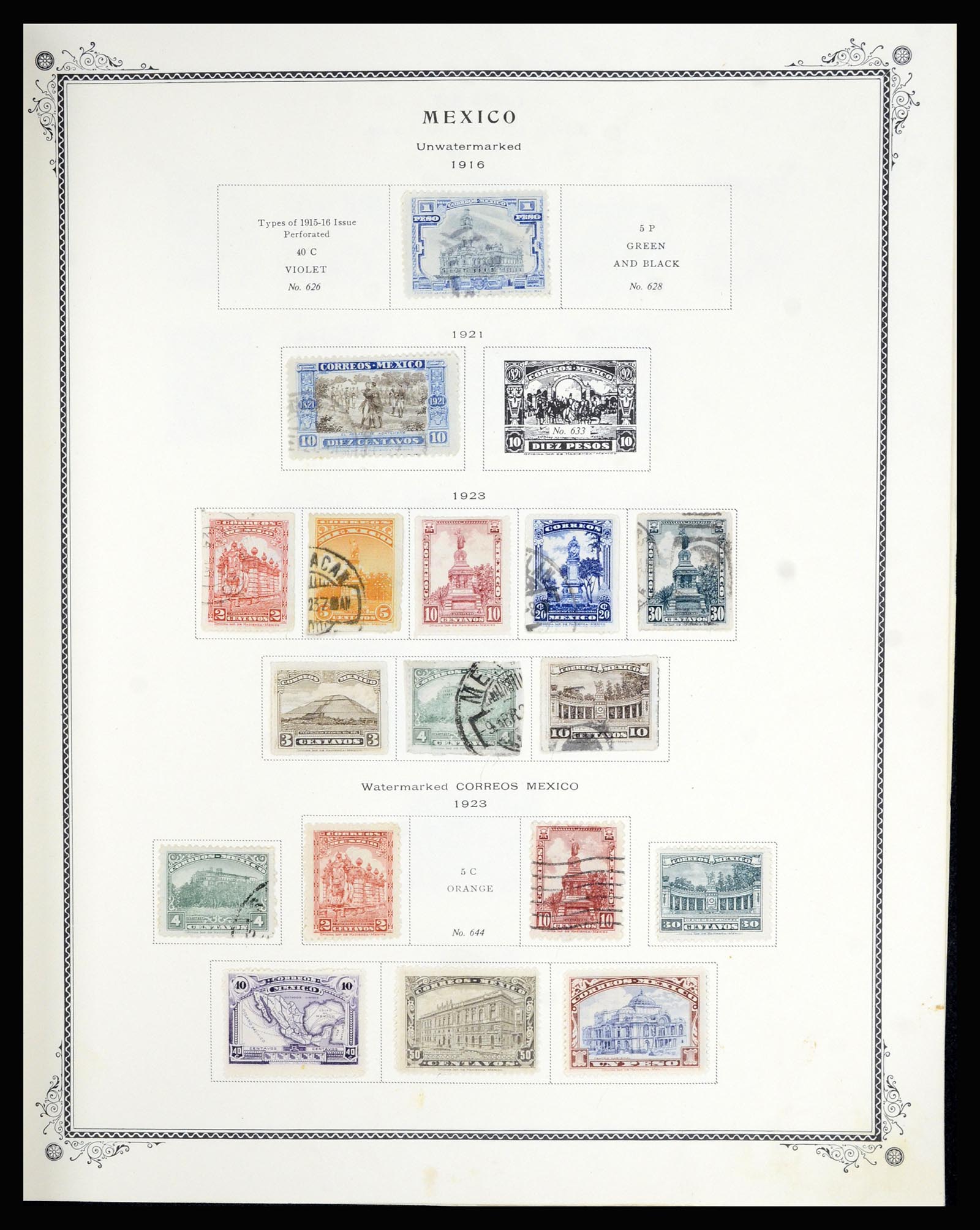 36608 025 - Postzegelverzameling 36608 Mexico 1856-1986.