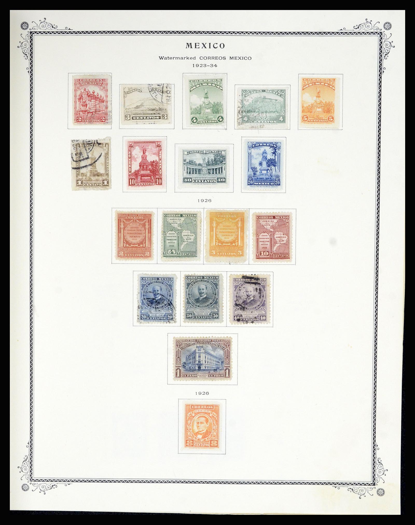 36608 026 - Postzegelverzameling 36608 Mexico 1856-1986.