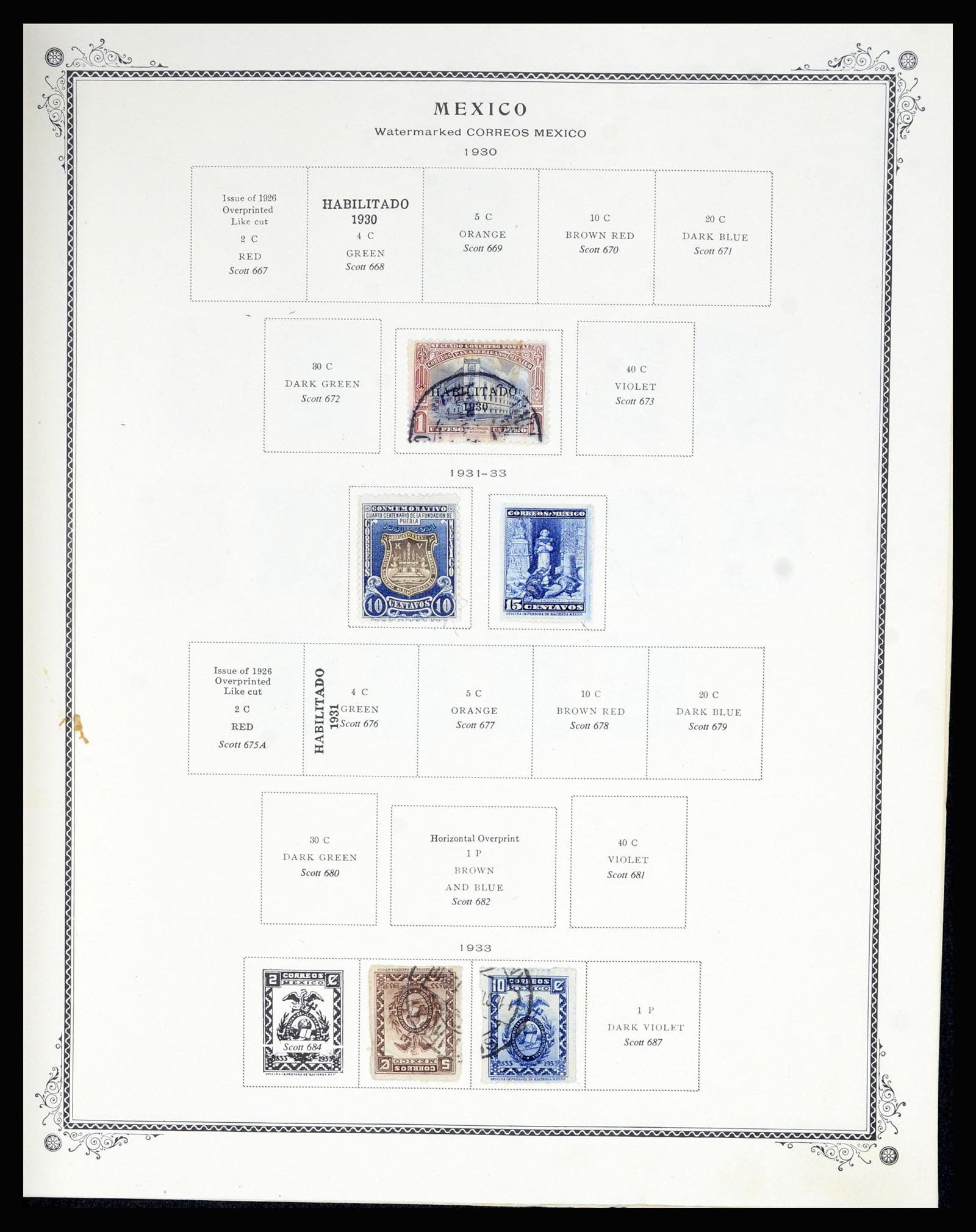 36608 027 - Postzegelverzameling 36608 Mexico 1856-1986.