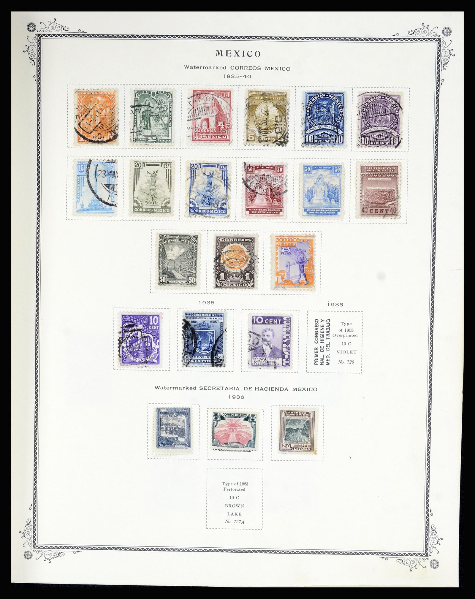 36608 029 - Postzegelverzameling 36608 Mexico 1856-1986.