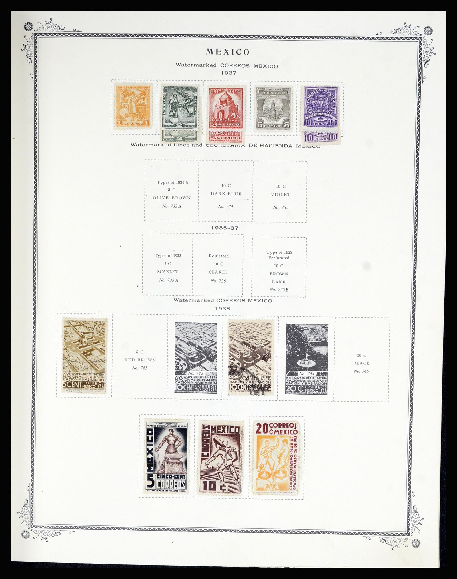 36608 030 - Postzegelverzameling 36608 Mexico 1856-1986.