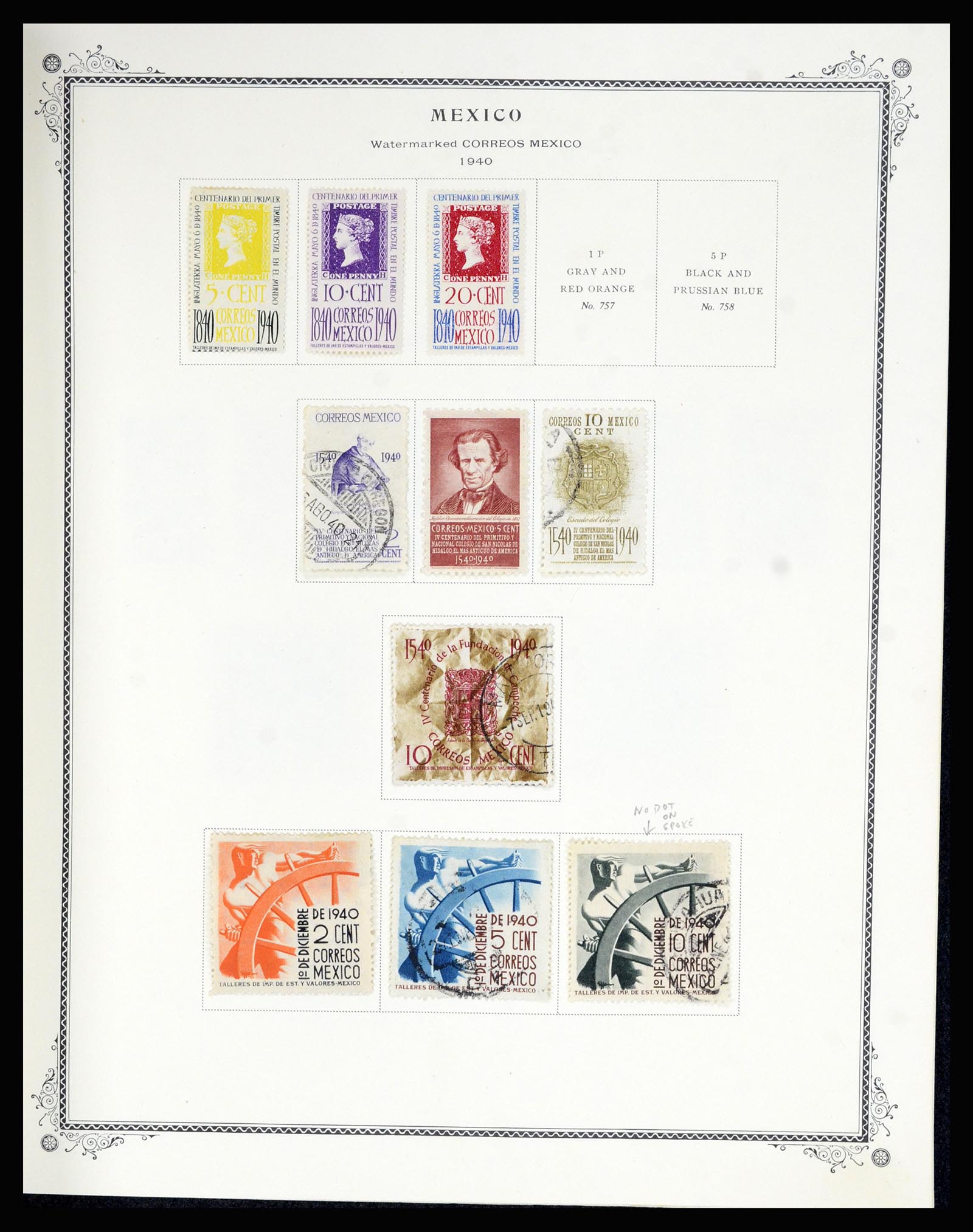 36608 032 - Postzegelverzameling 36608 Mexico 1856-1986.