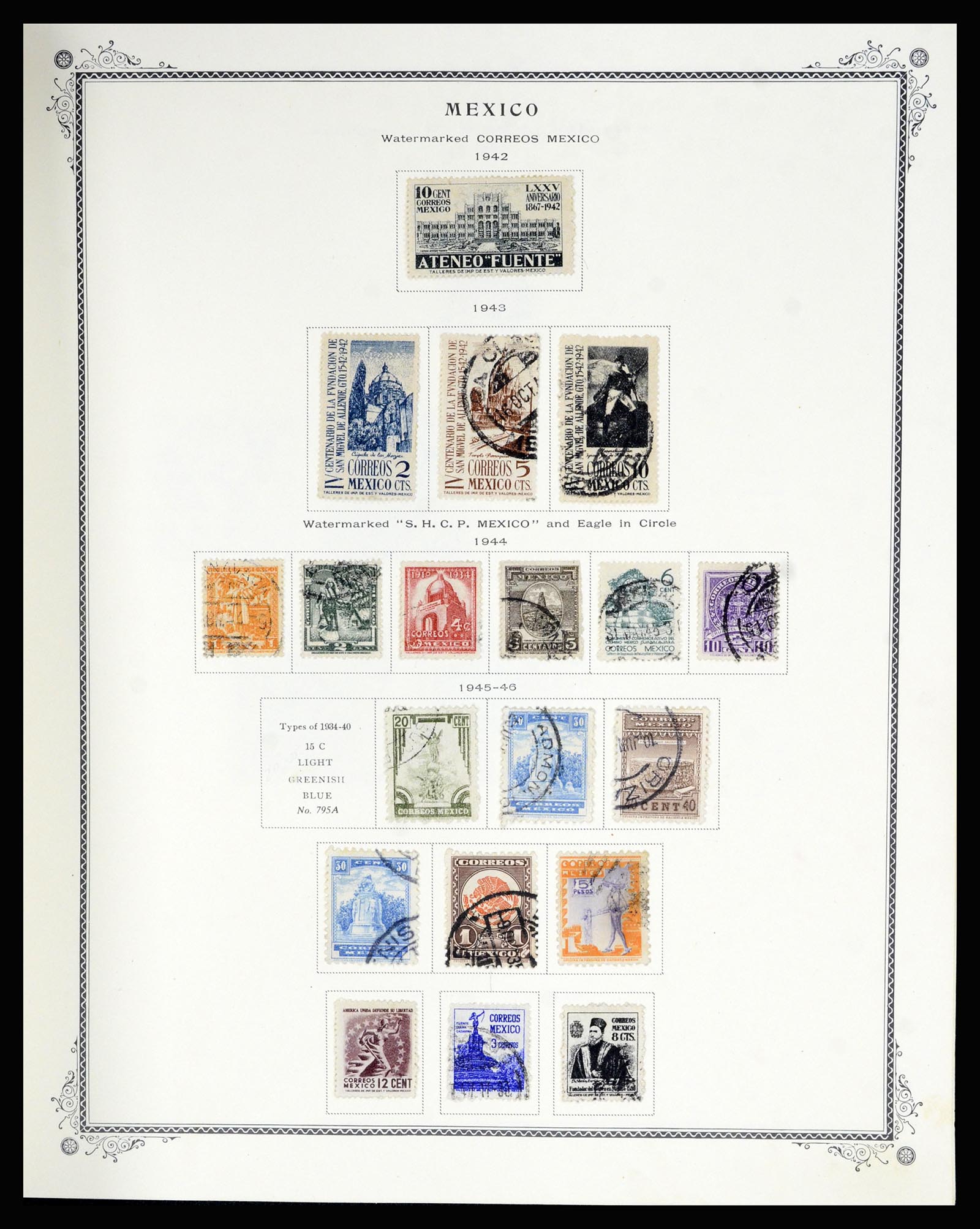 36608 034 - Postzegelverzameling 36608 Mexico 1856-1986.