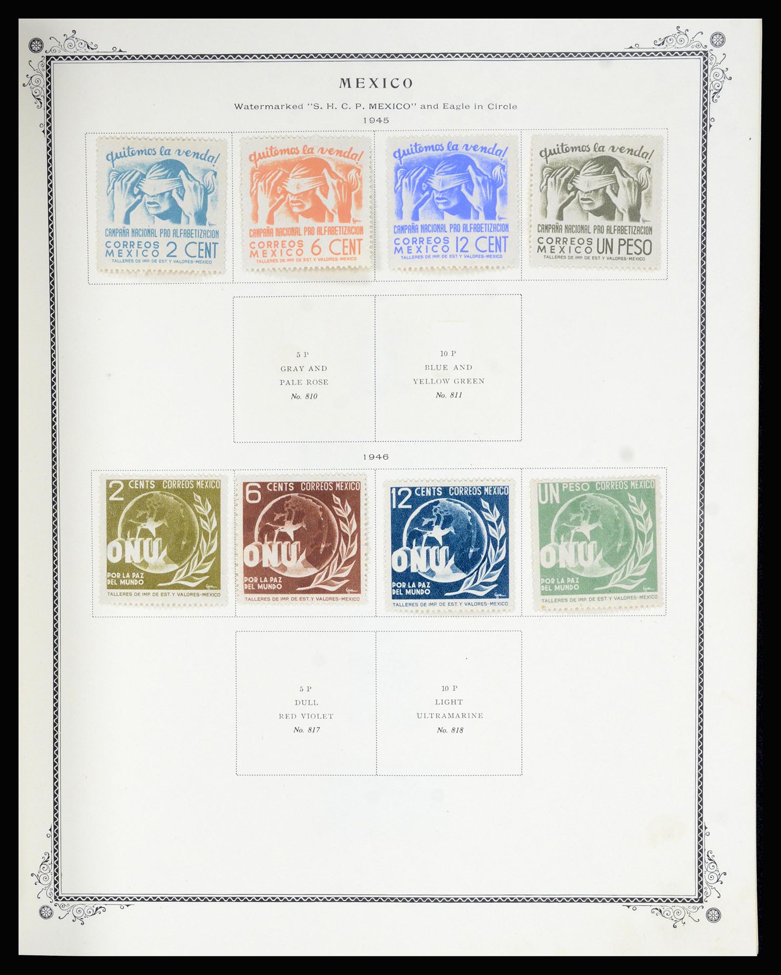 36608 036 - Postzegelverzameling 36608 Mexico 1856-1986.