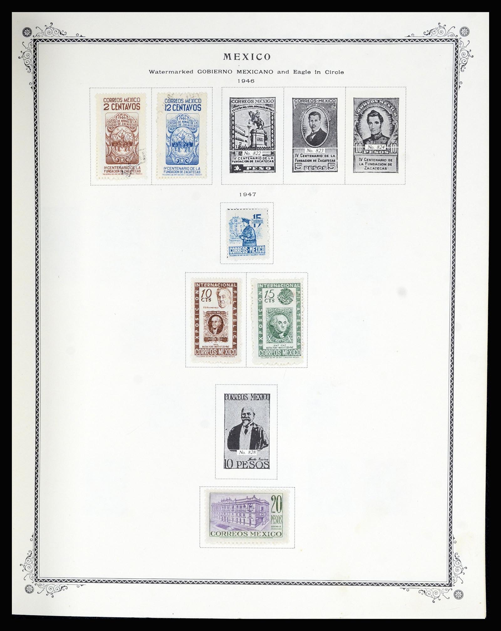 36608 037 - Postzegelverzameling 36608 Mexico 1856-1986.
