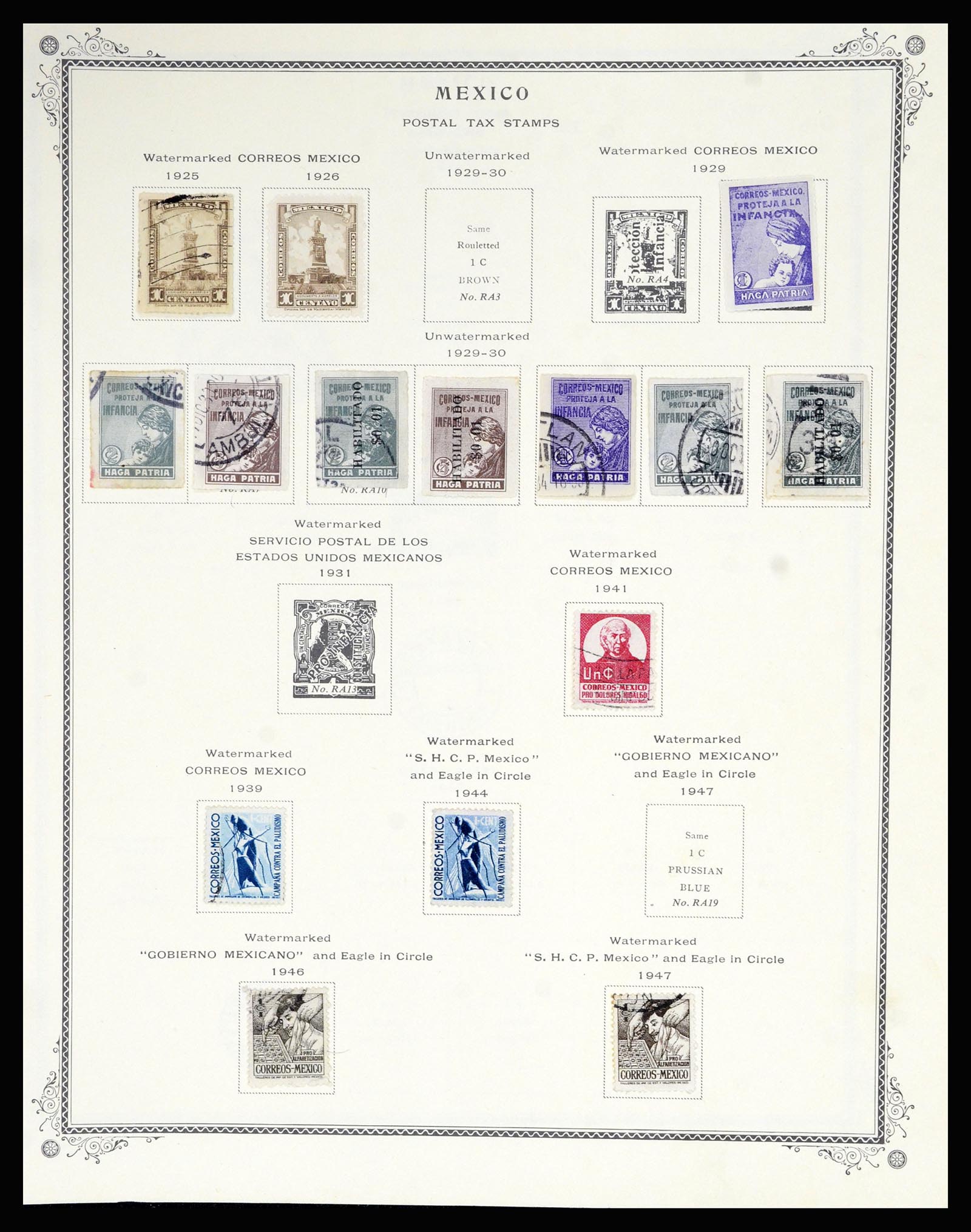 36608 165 - Stamp collection 36608 Mexico 1856-1986.