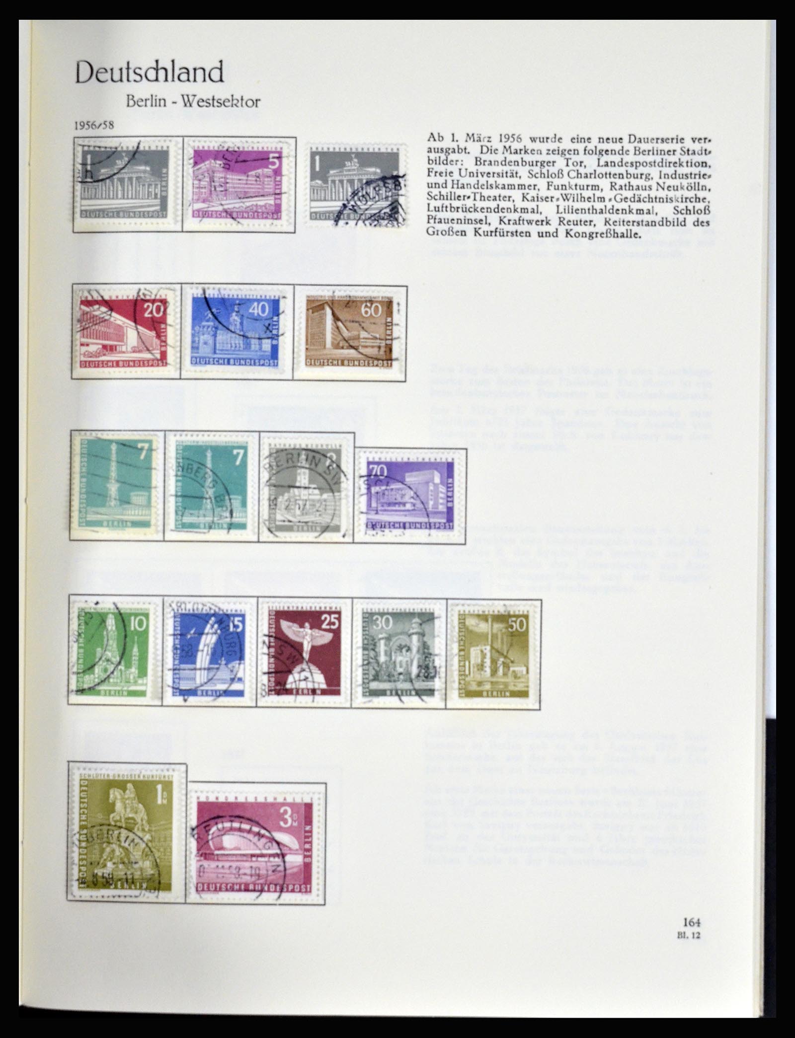 36609 030 - Stamp collection 36609 Germany 1952-1975.
