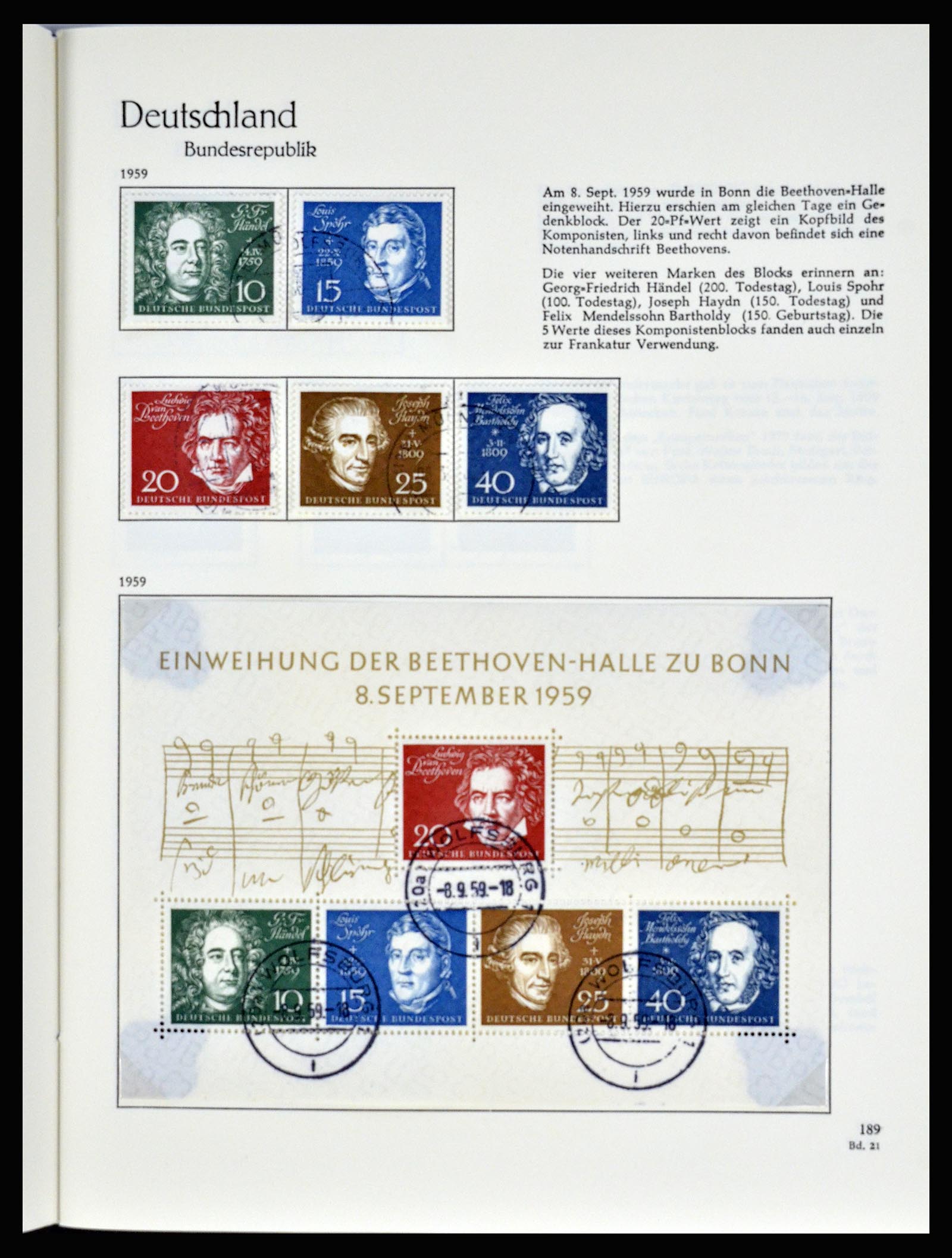 36609 050 - Stamp collection 36609 Germany 1952-1975.