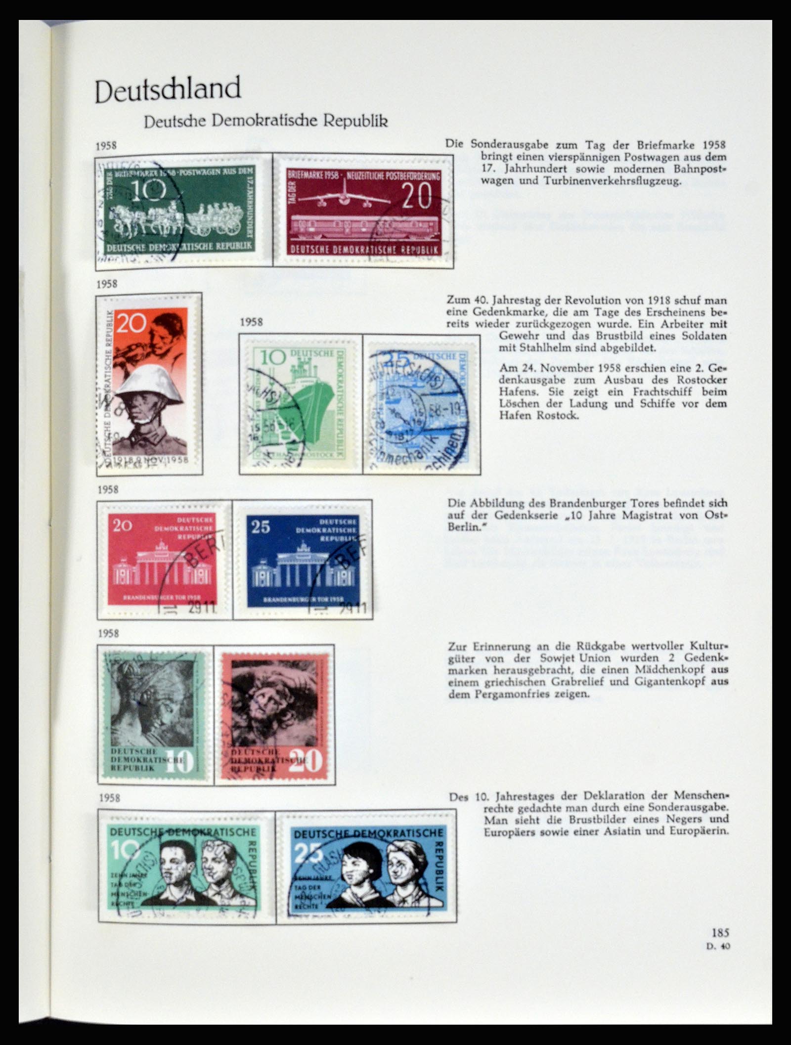 36609 060 - Postzegelverzameling 36609 Duitsland 1952-1975.