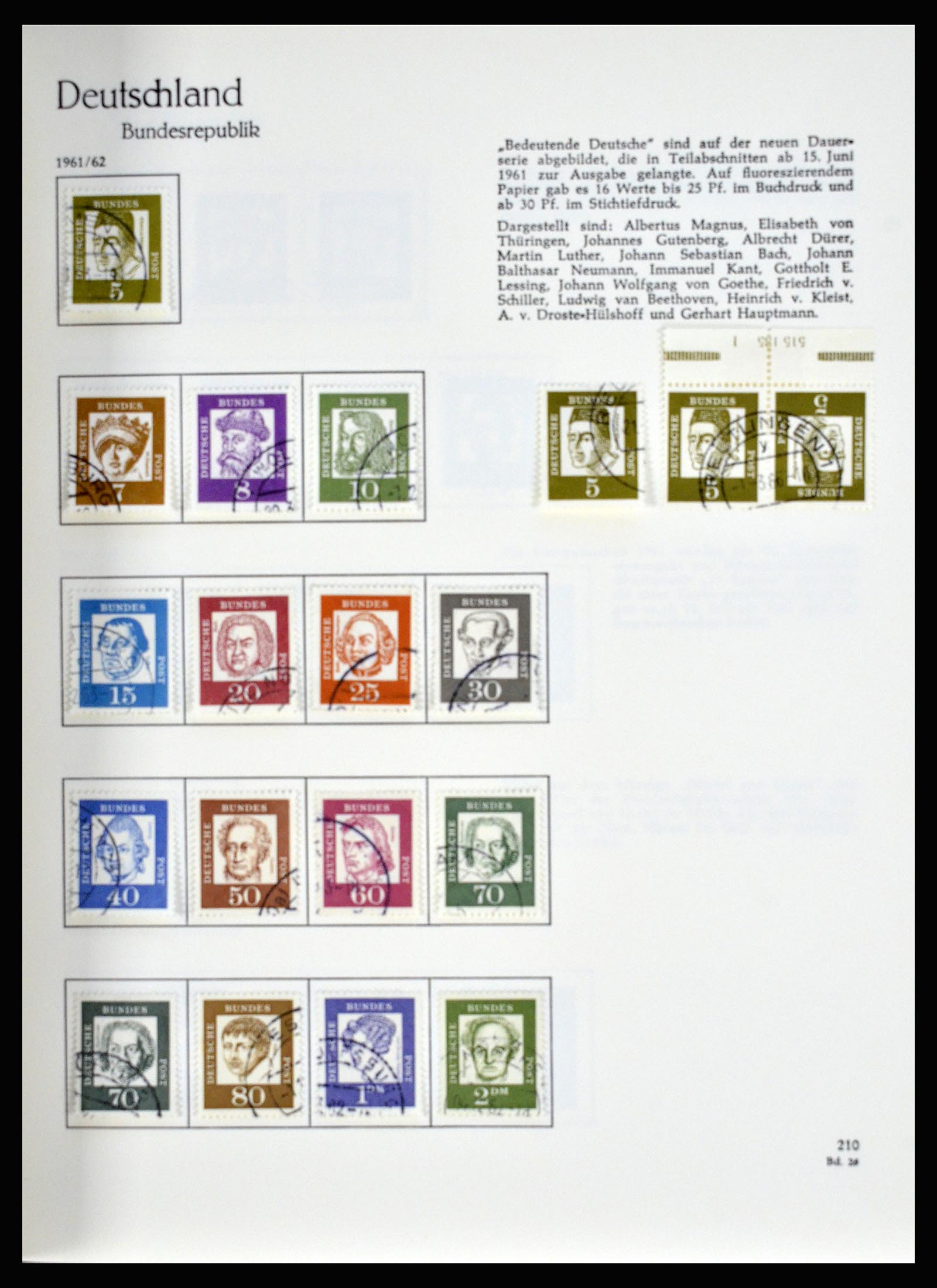36609 080 - Stamp collection 36609 Germany 1952-1975.