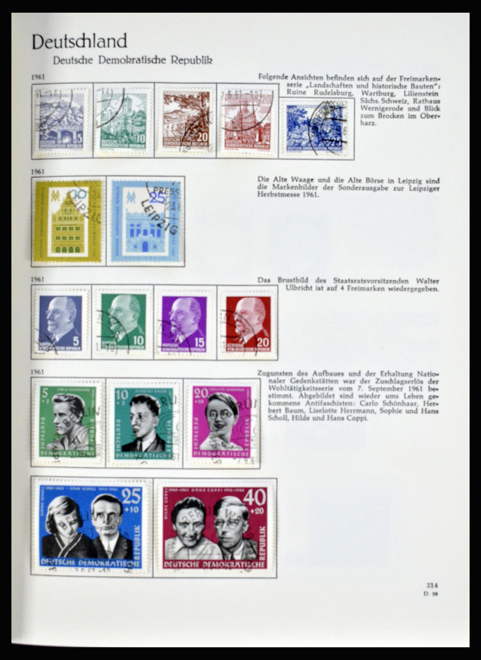 36609 088 - Stamp collection 36609 Germany 1952-1975.