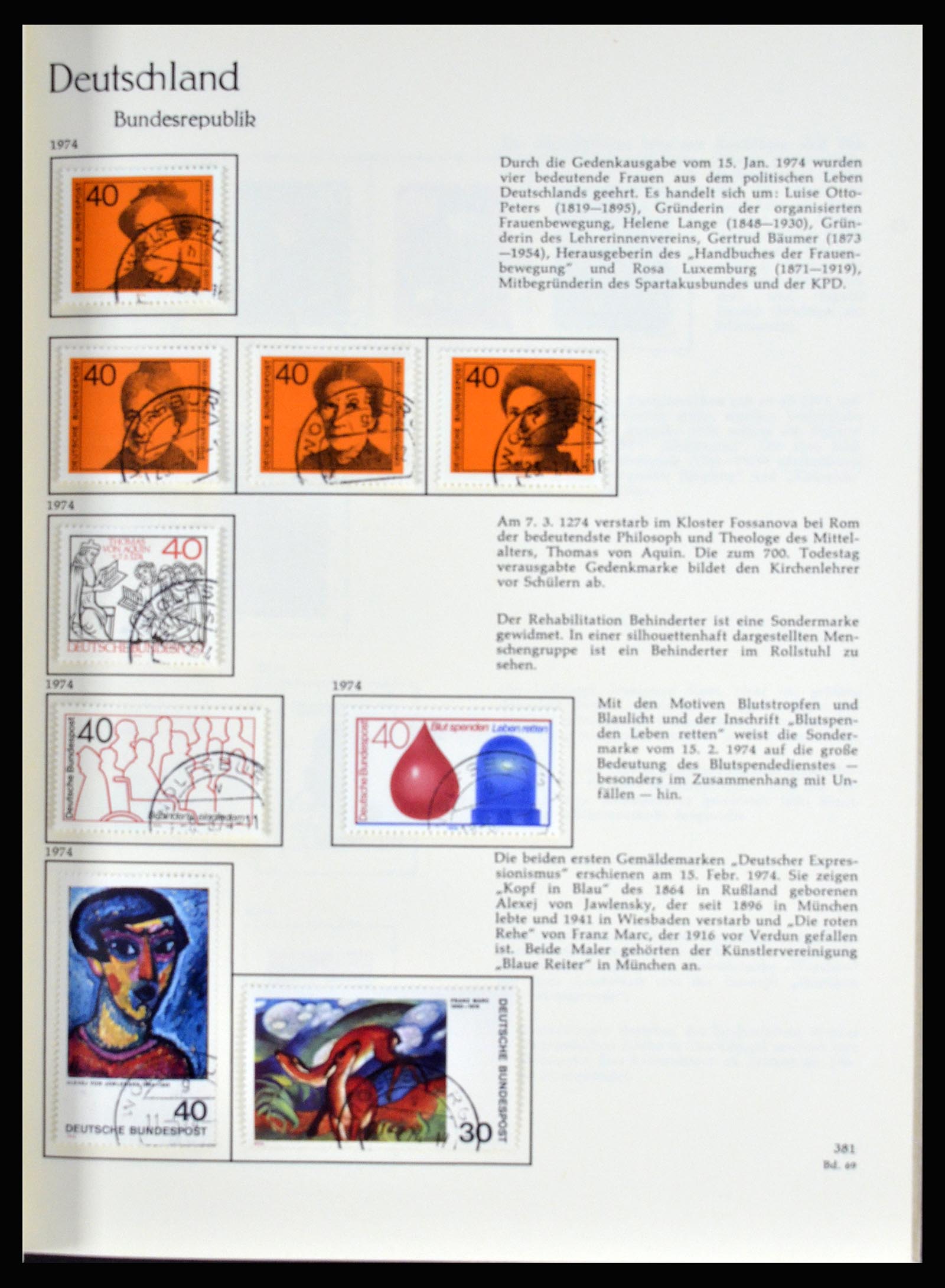 36609 262 - Postzegelverzameling 36609 Duitsland 1952-1975.