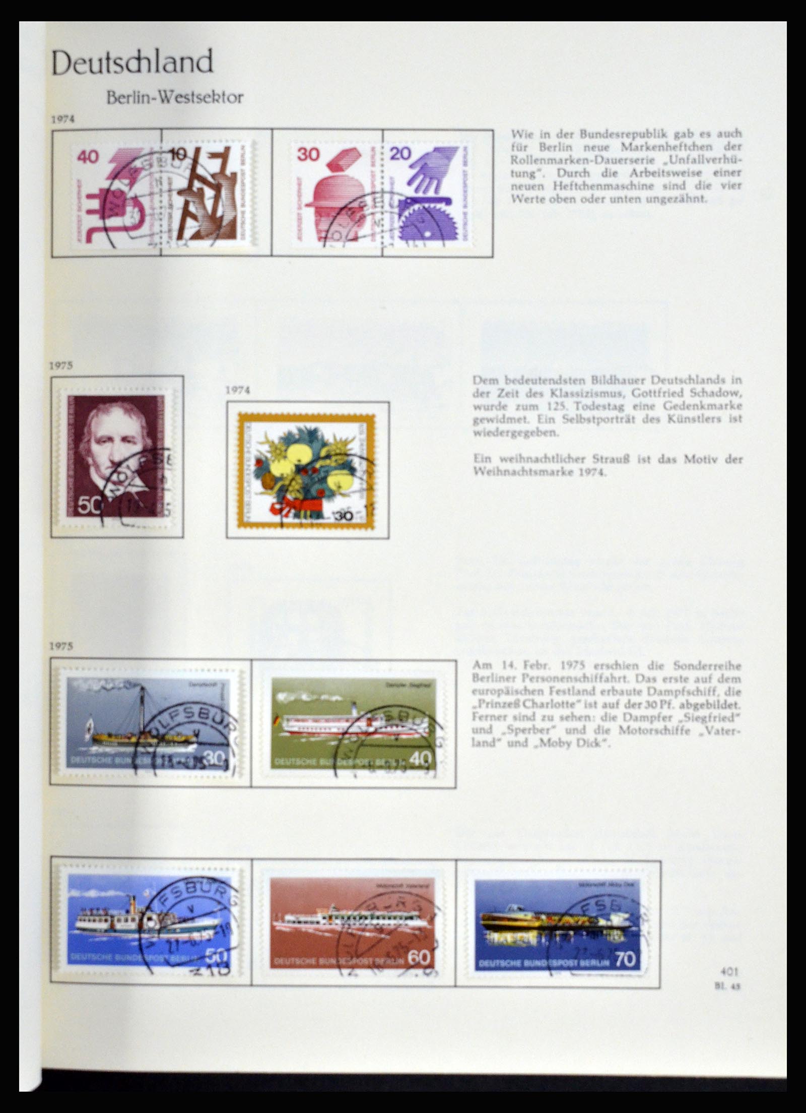 36609 283 - Postzegelverzameling 36609 Duitsland 1952-1975.