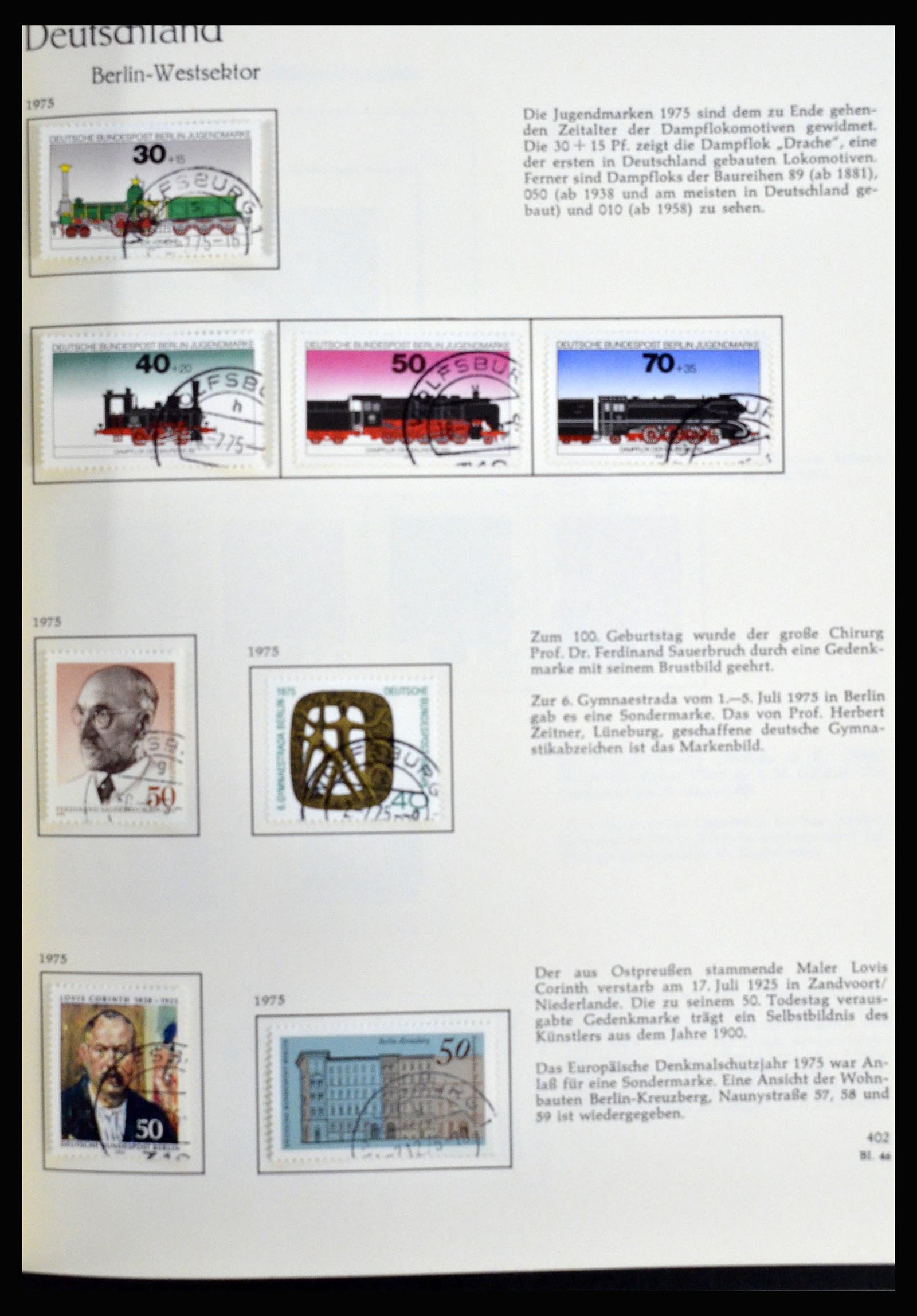 36609 285 - Postzegelverzameling 36609 Duitsland 1952-1975.