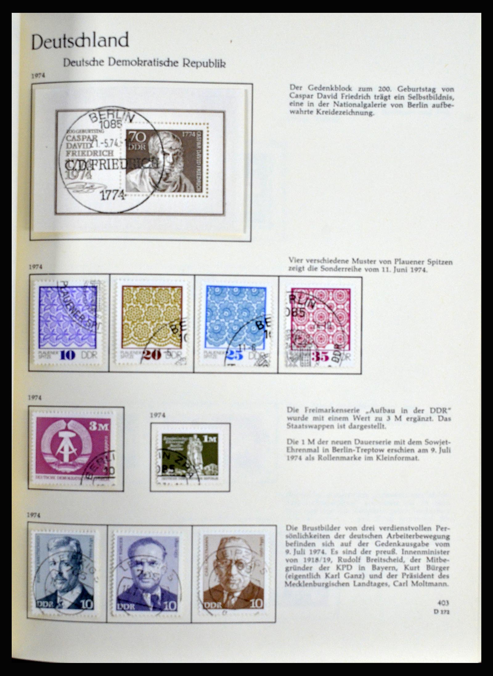36609 286 - Postzegelverzameling 36609 Duitsland 1952-1975.