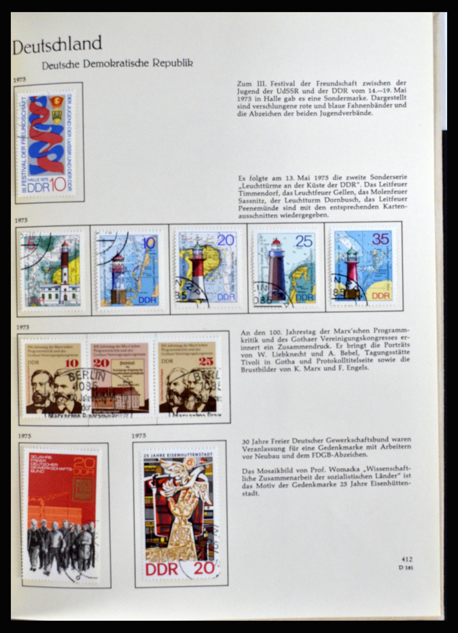 36609 295 - Postzegelverzameling 36609 Duitsland 1952-1975.