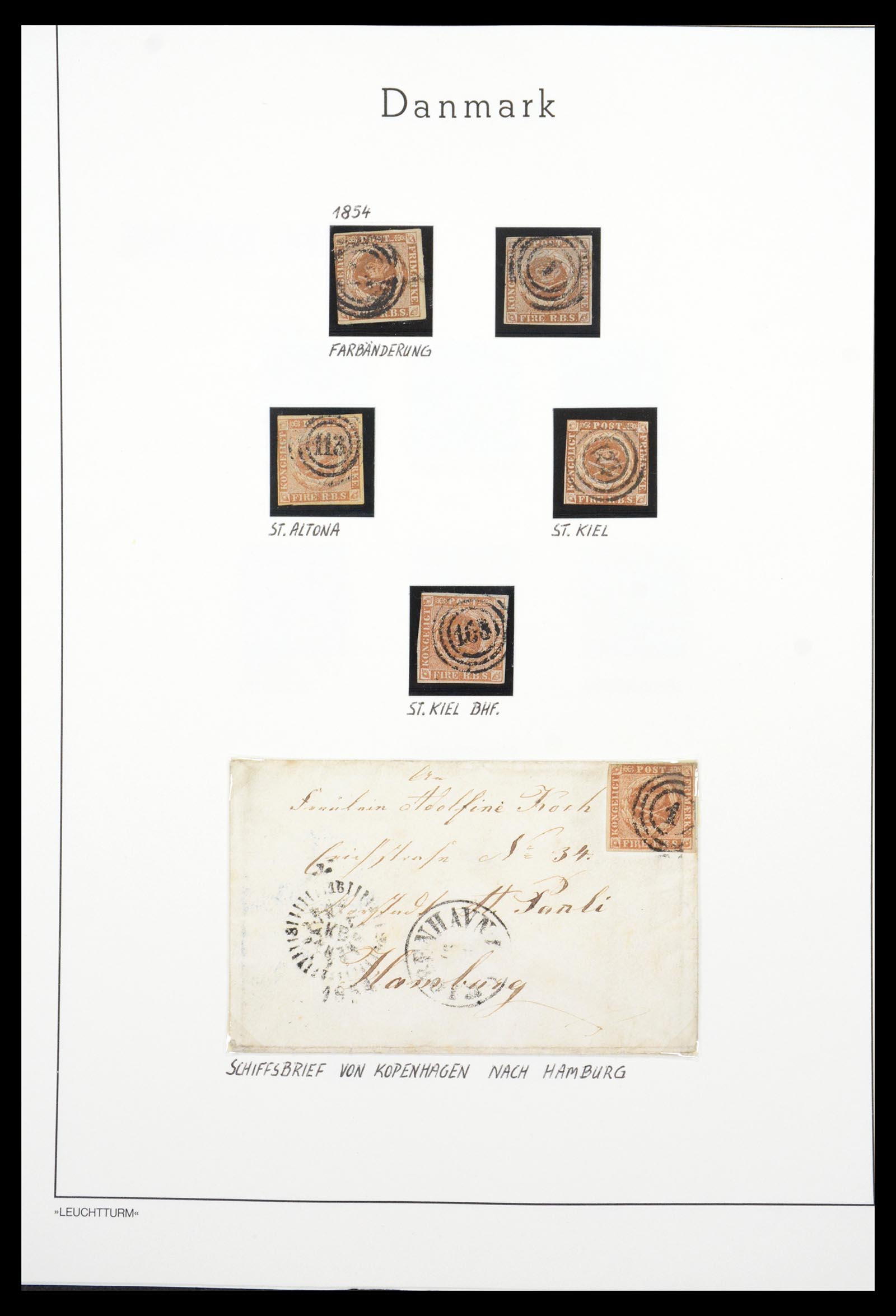 36612 001 - Postzegelverzameling 36612 Denmark 1851-1990.