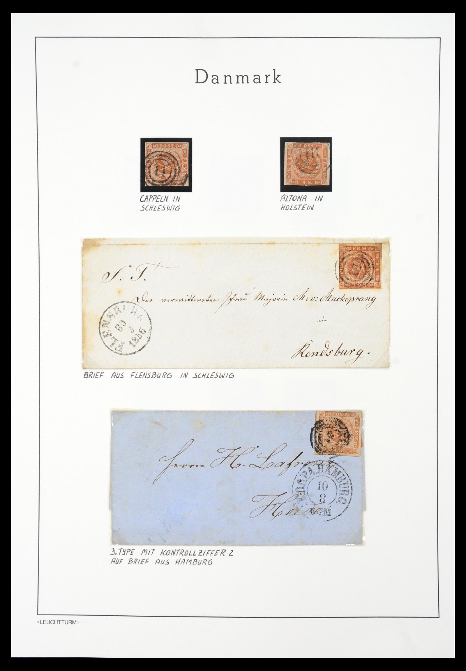 36612 003 - Postzegelverzameling 36612 Denmark 1851-1990.
