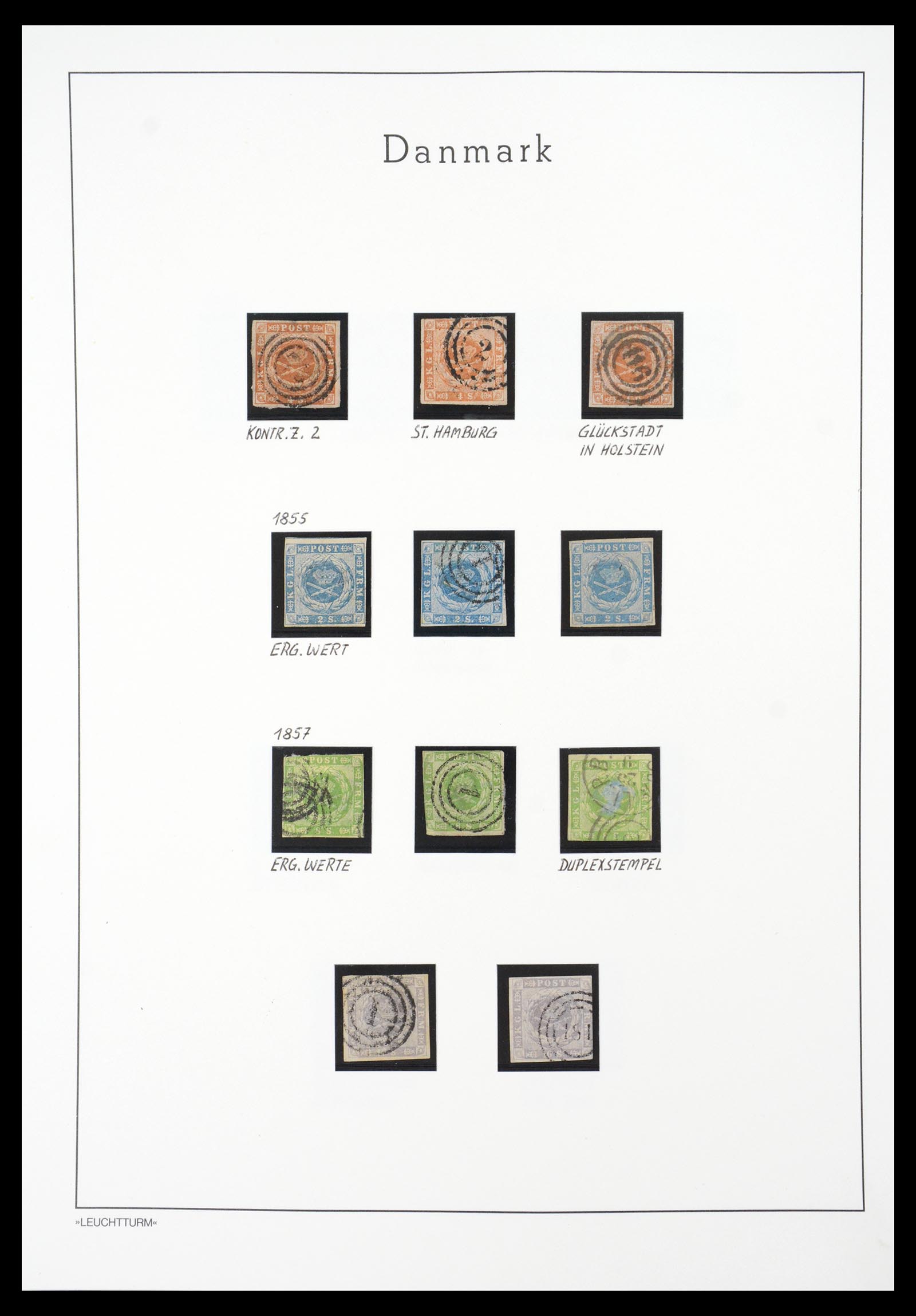 36612 004 - Postzegelverzameling 36612 Denmark 1851-1990.