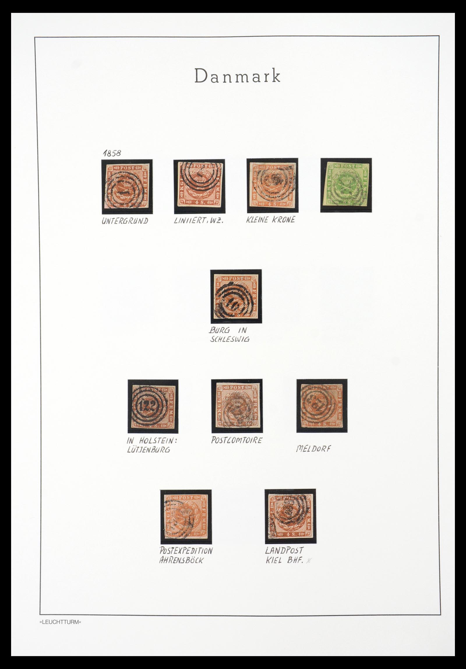 36612 005 - Postzegelverzameling 36612 Denmark 1851-1990.