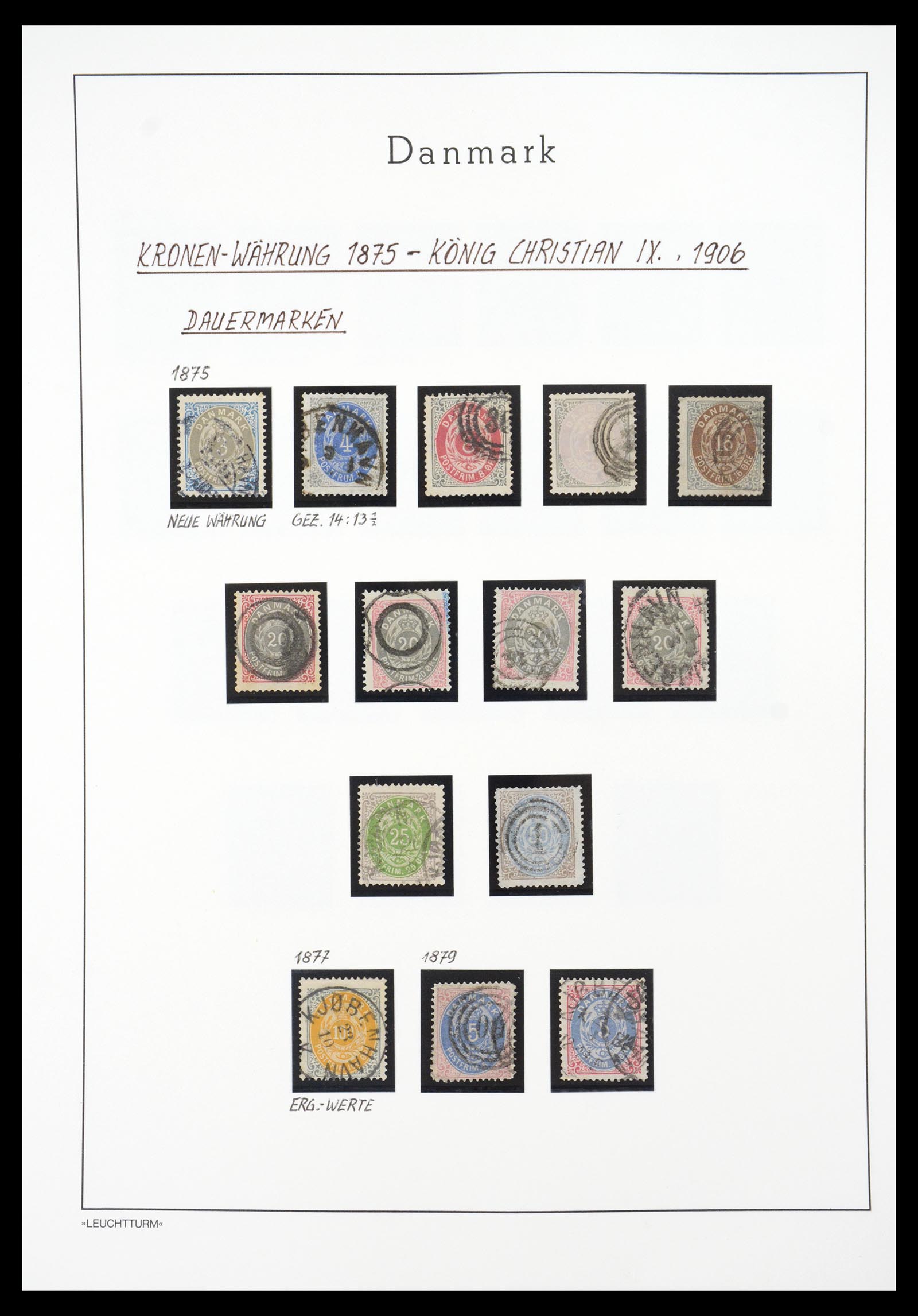 36612 009 - Postzegelverzameling 36612 Denmark 1851-1990.