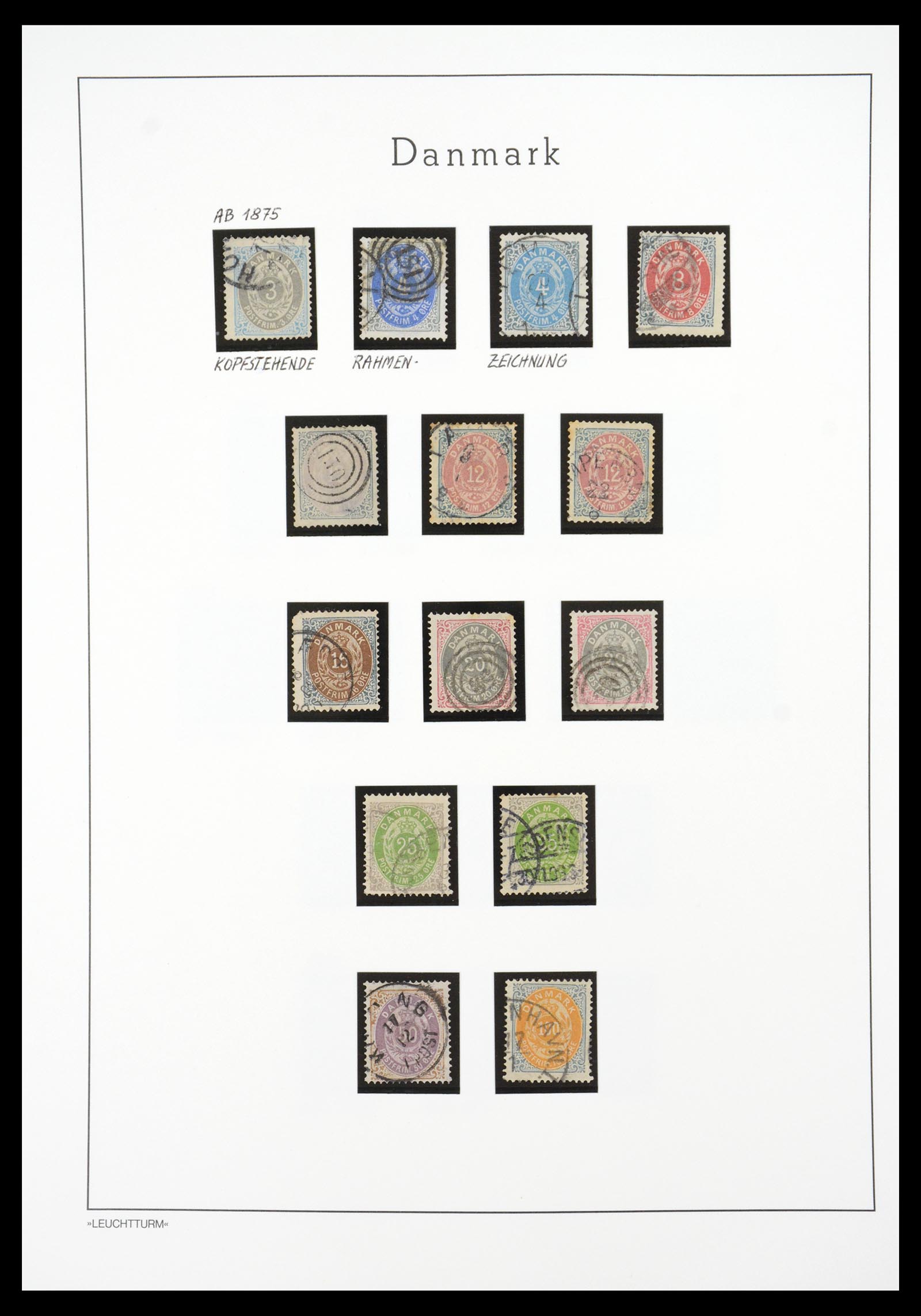 36612 013 - Postzegelverzameling 36612 Denmark 1851-1990.