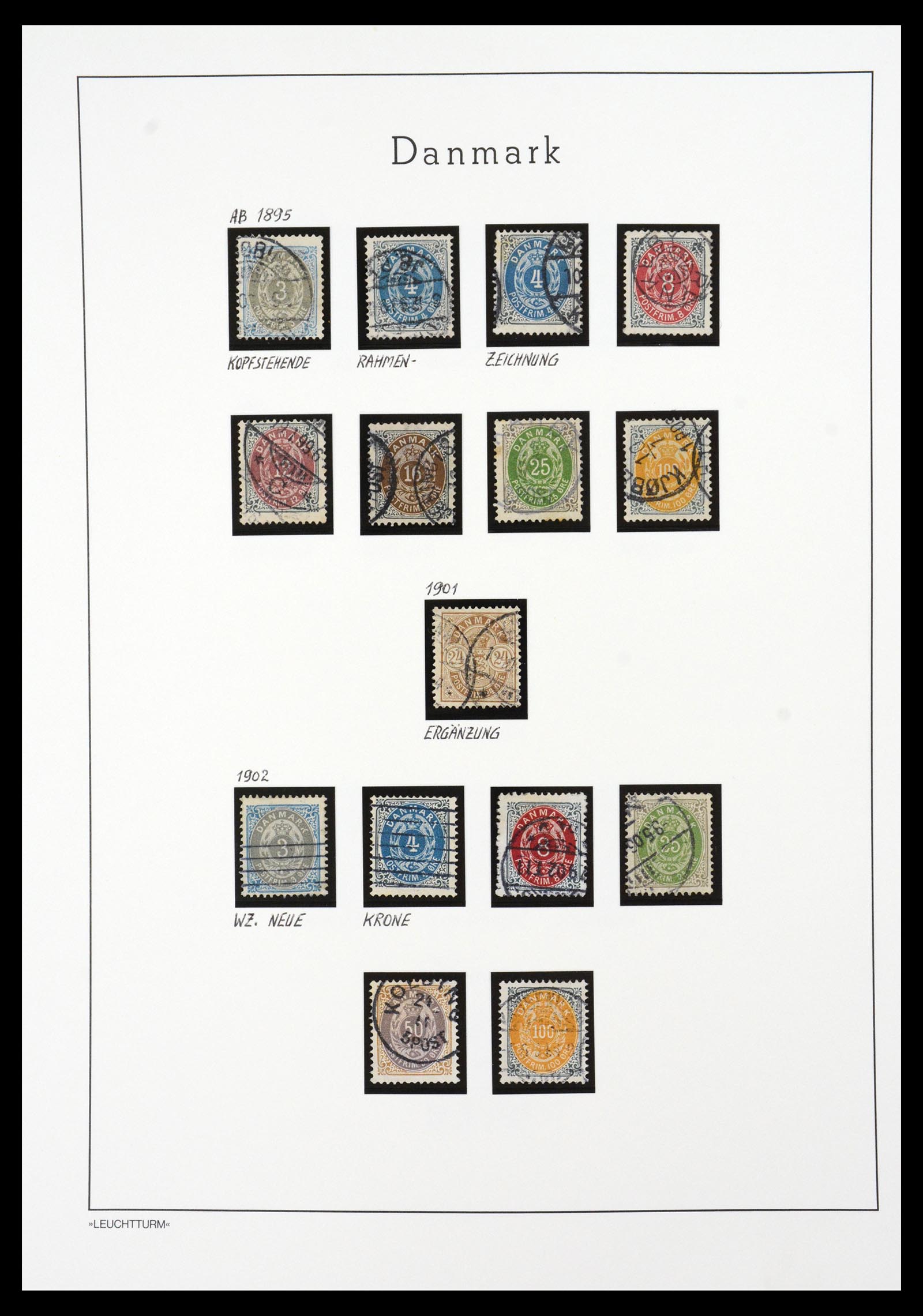 36612 015 - Postzegelverzameling 36612 Denmark 1851-1990.