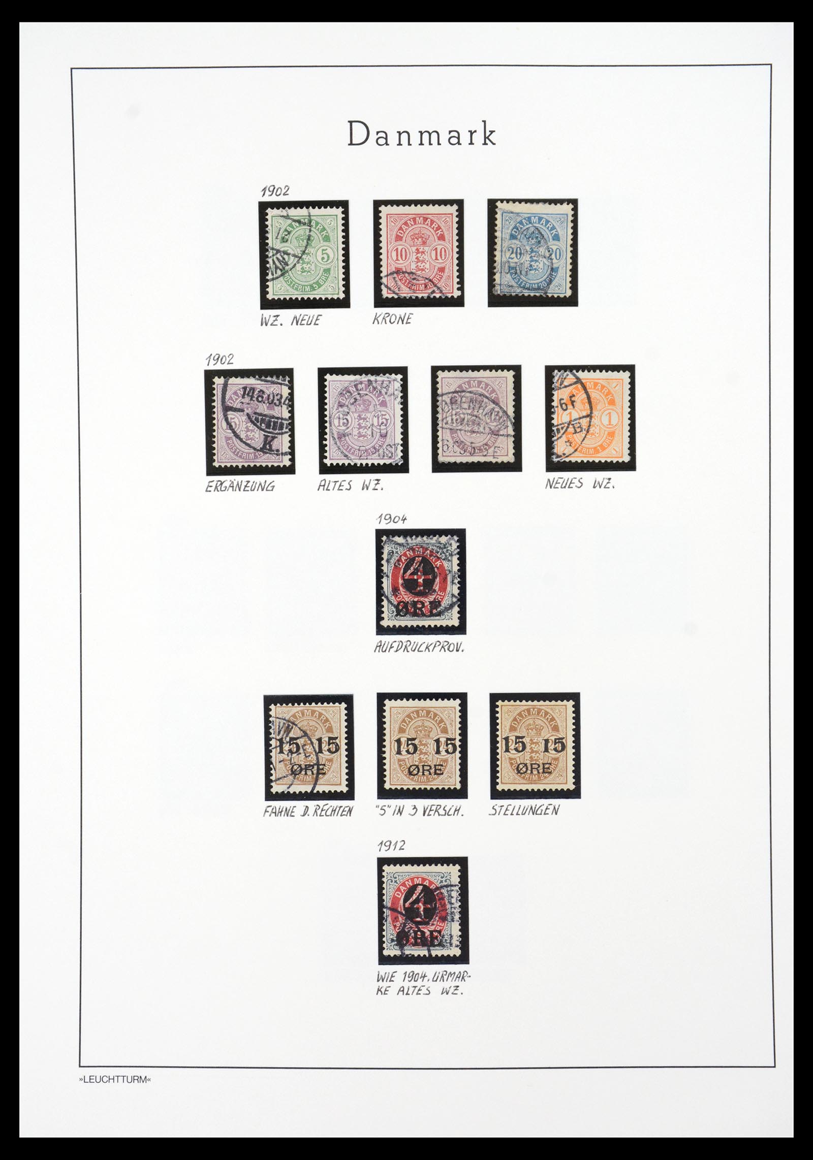 36612 016 - Postzegelverzameling 36612 Denmark 1851-1990.