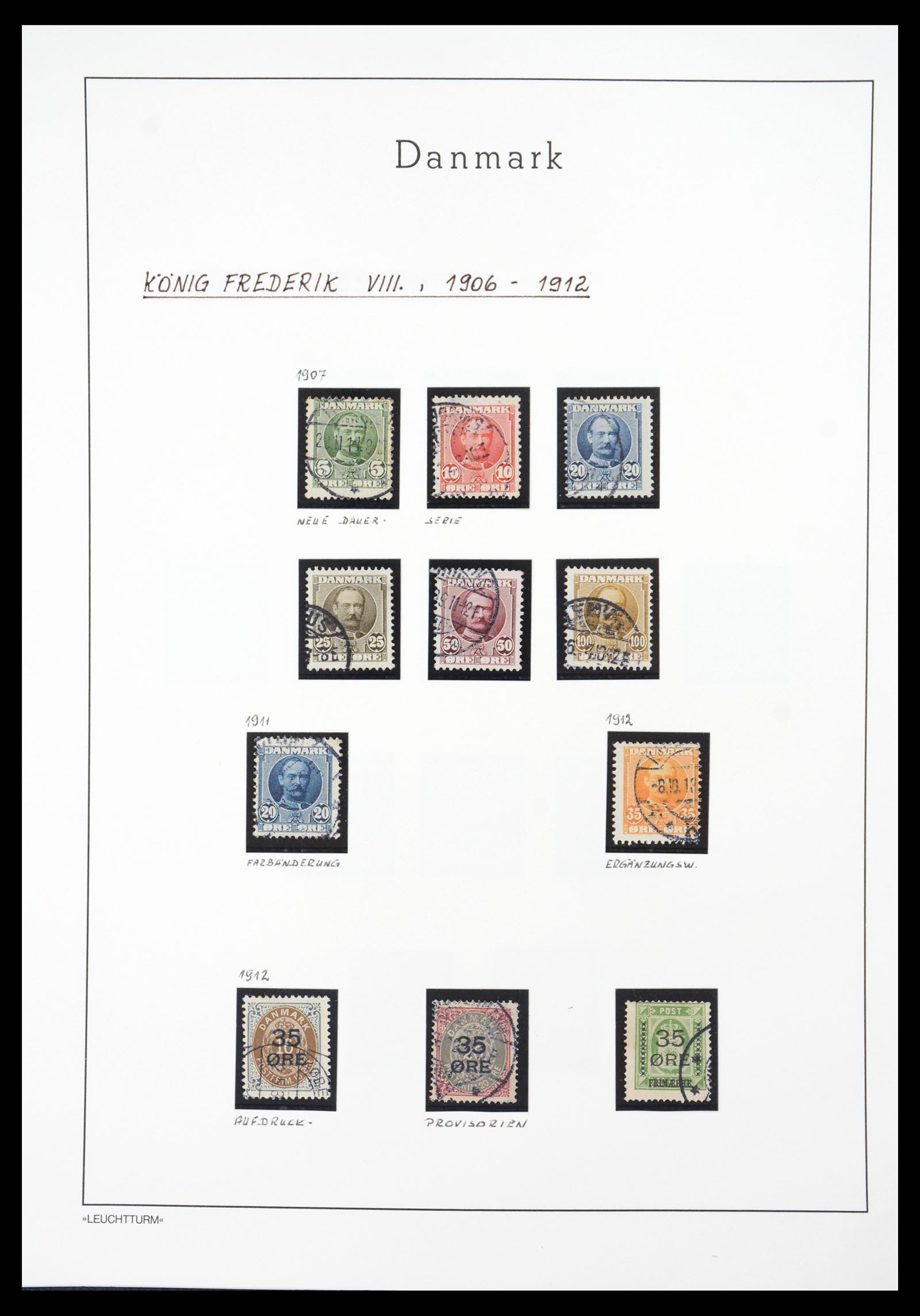 36612 019 - Postzegelverzameling 36612 Denmark 1851-1990.