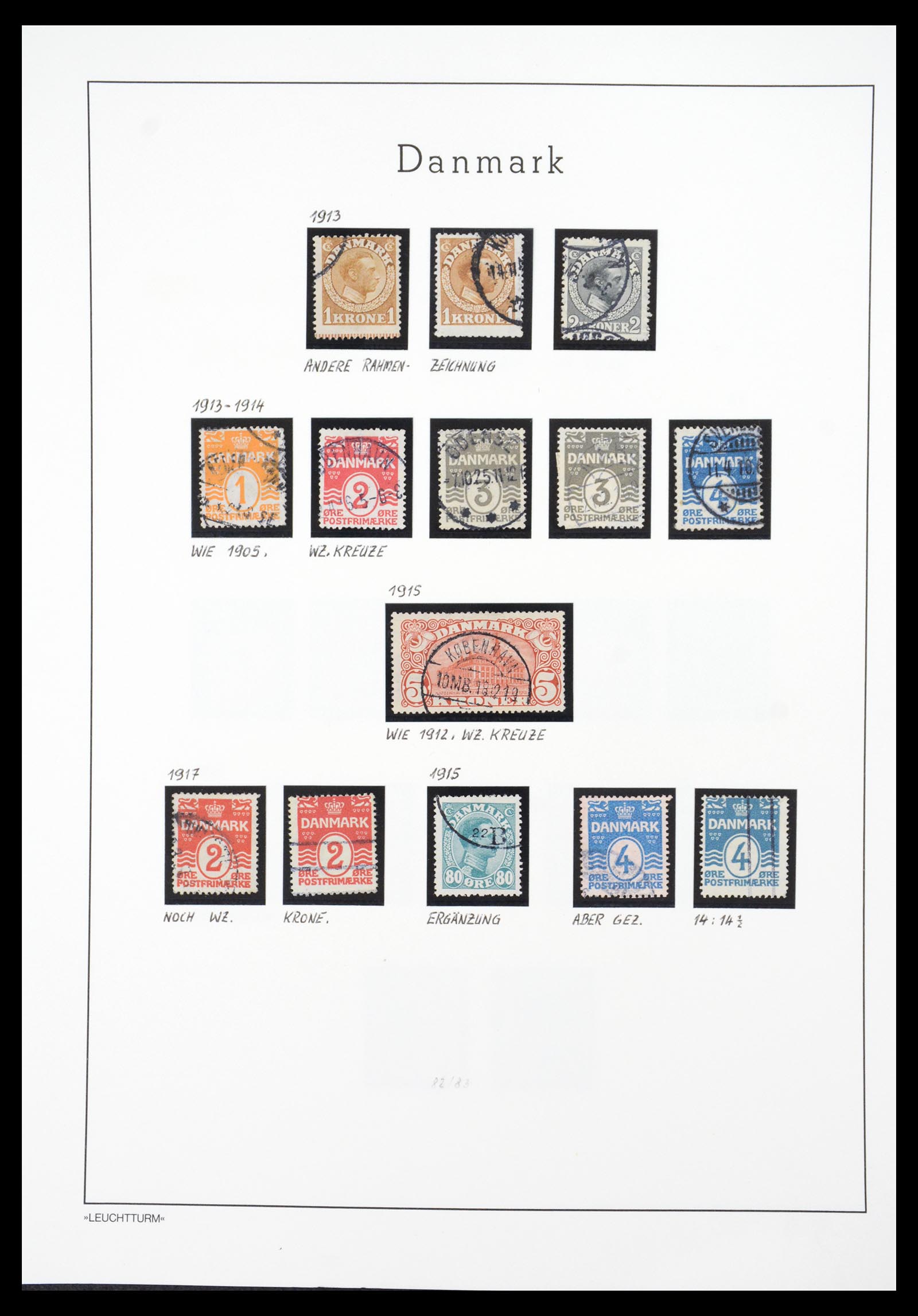 36612 022 - Postzegelverzameling 36612 Denmark 1851-1990.