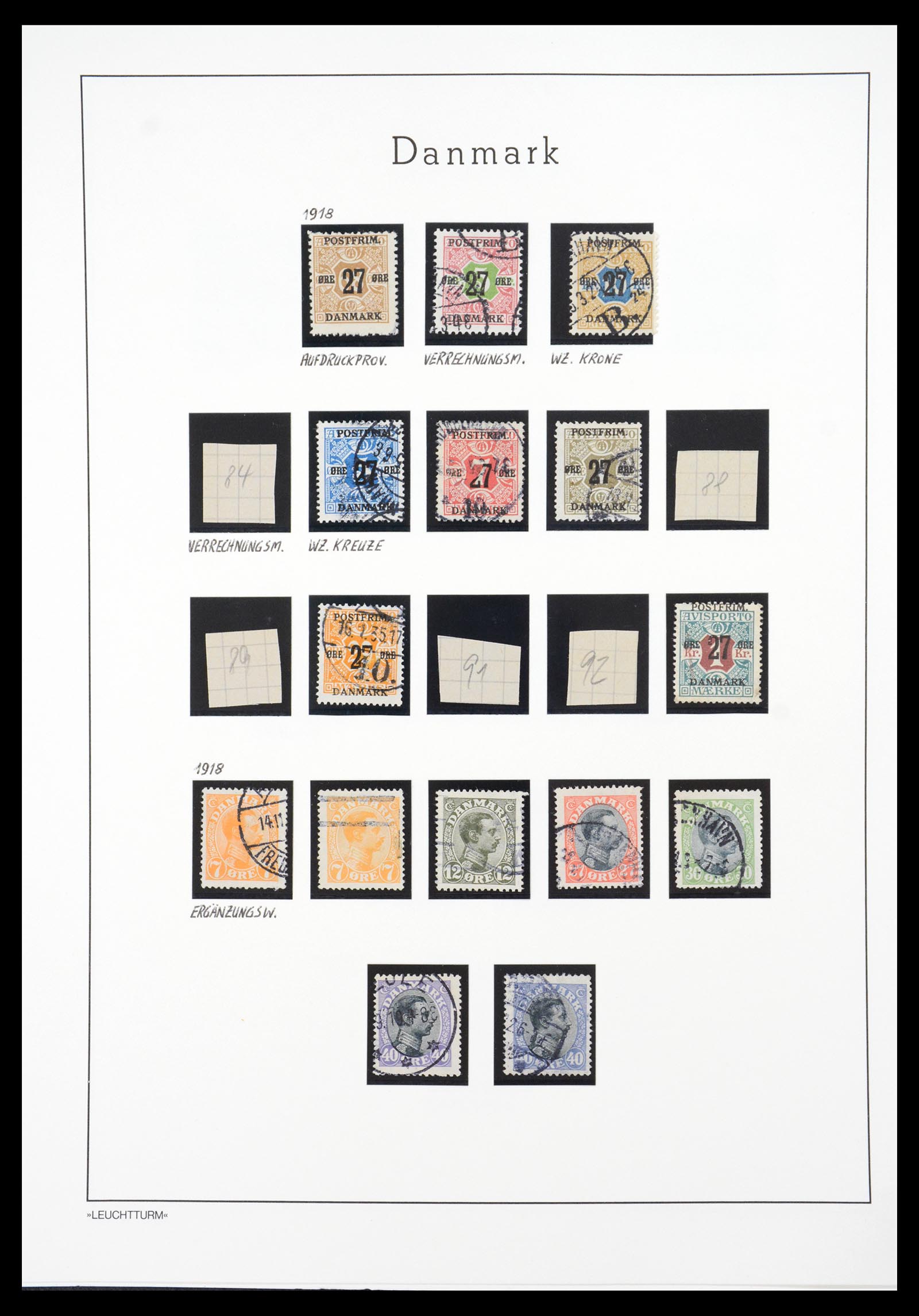 36612 023 - Postzegelverzameling 36612 Denmark 1851-1990.