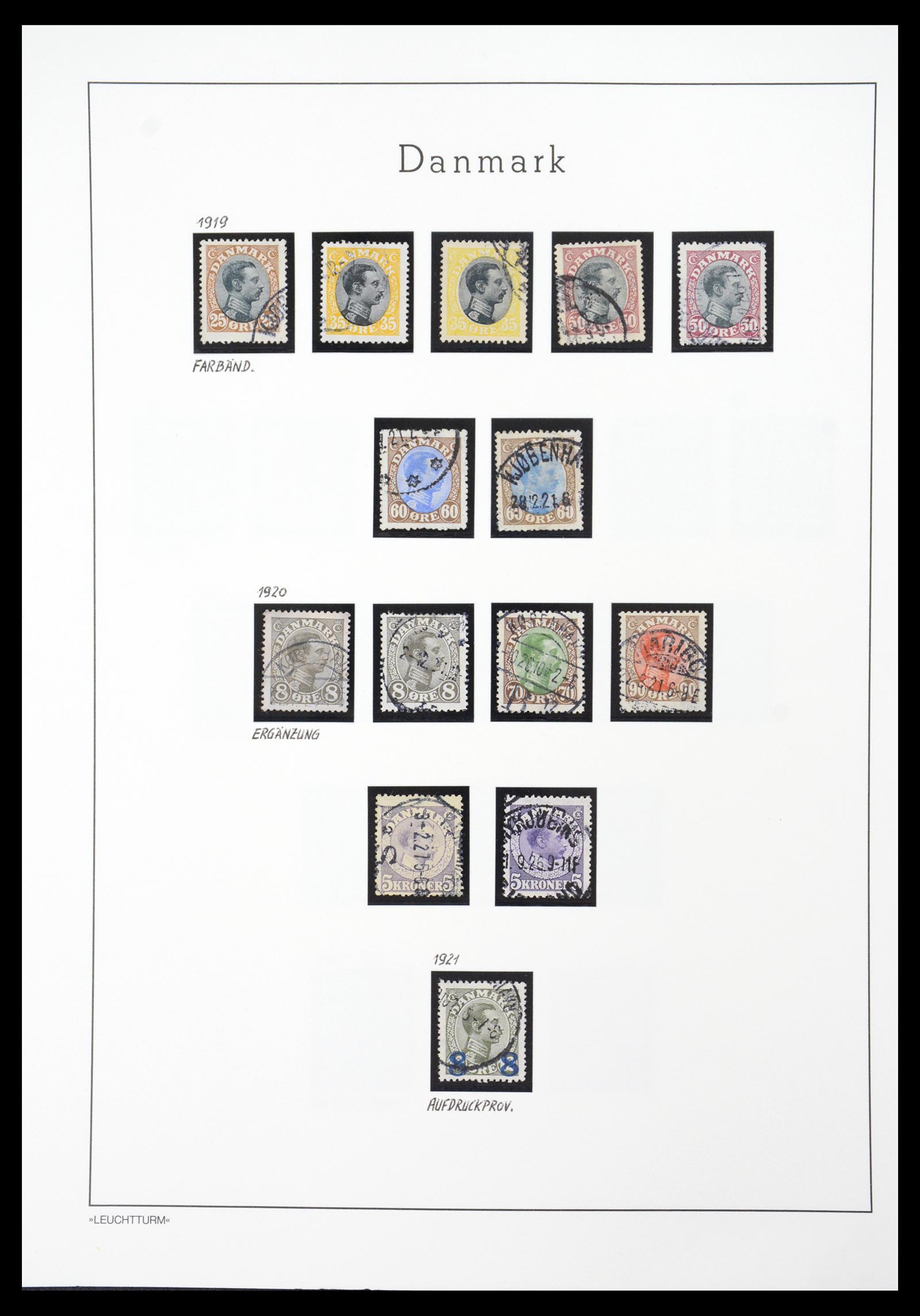 36612 024 - Postzegelverzameling 36612 Denmark 1851-1990.