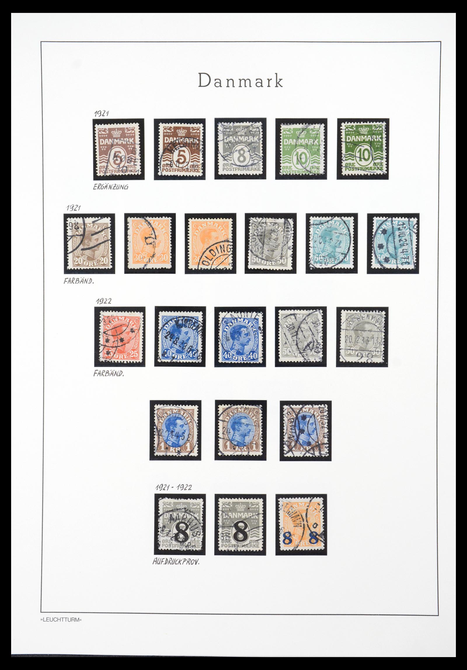36612 025 - Postzegelverzameling 36612 Denmark 1851-1990.