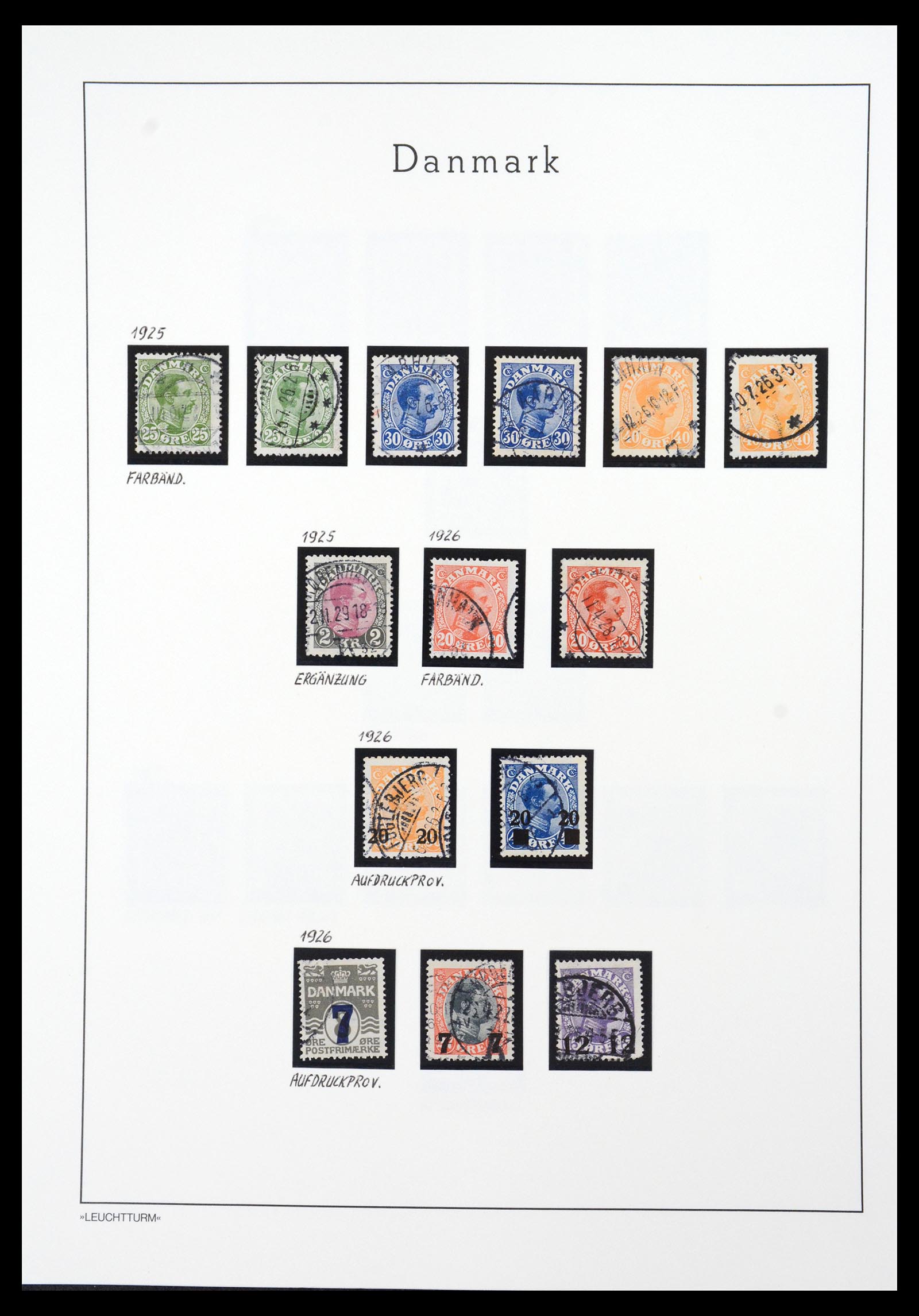 36612 026 - Postzegelverzameling 36612 Denmark 1851-1990.