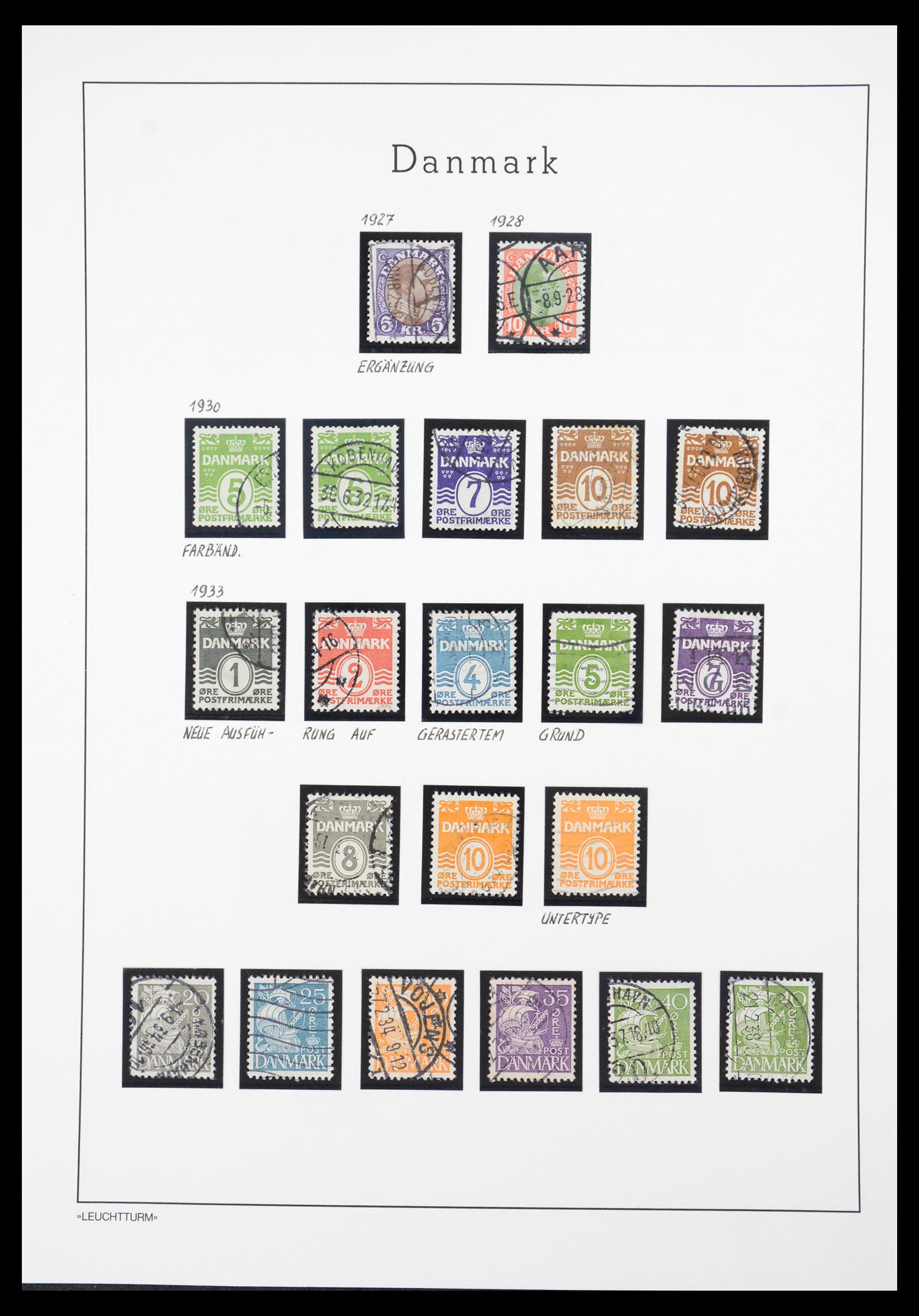 36612 028 - Postzegelverzameling 36612 Denmark 1851-1990.