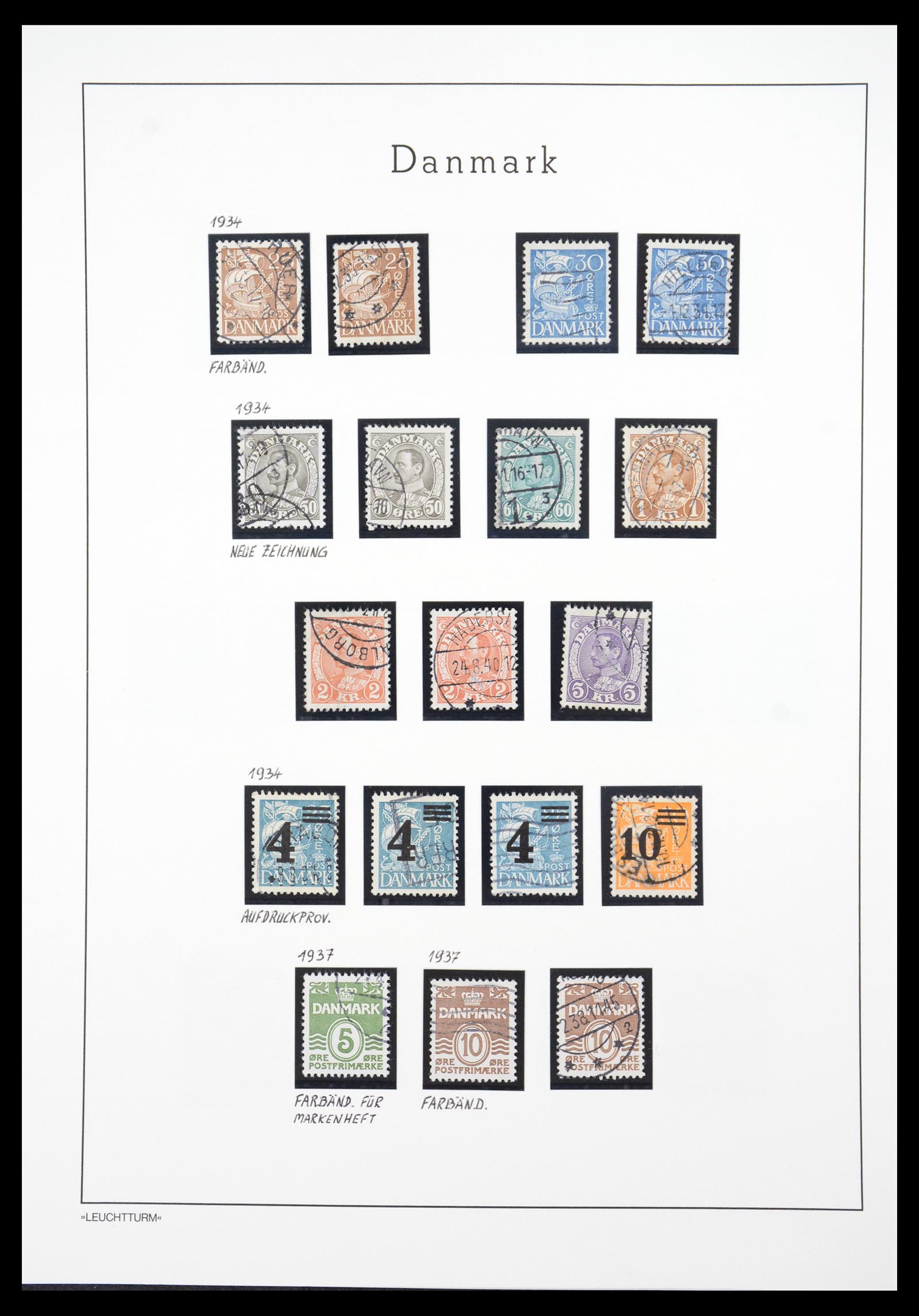 36612 029 - Postzegelverzameling 36612 Denmark 1851-1990.