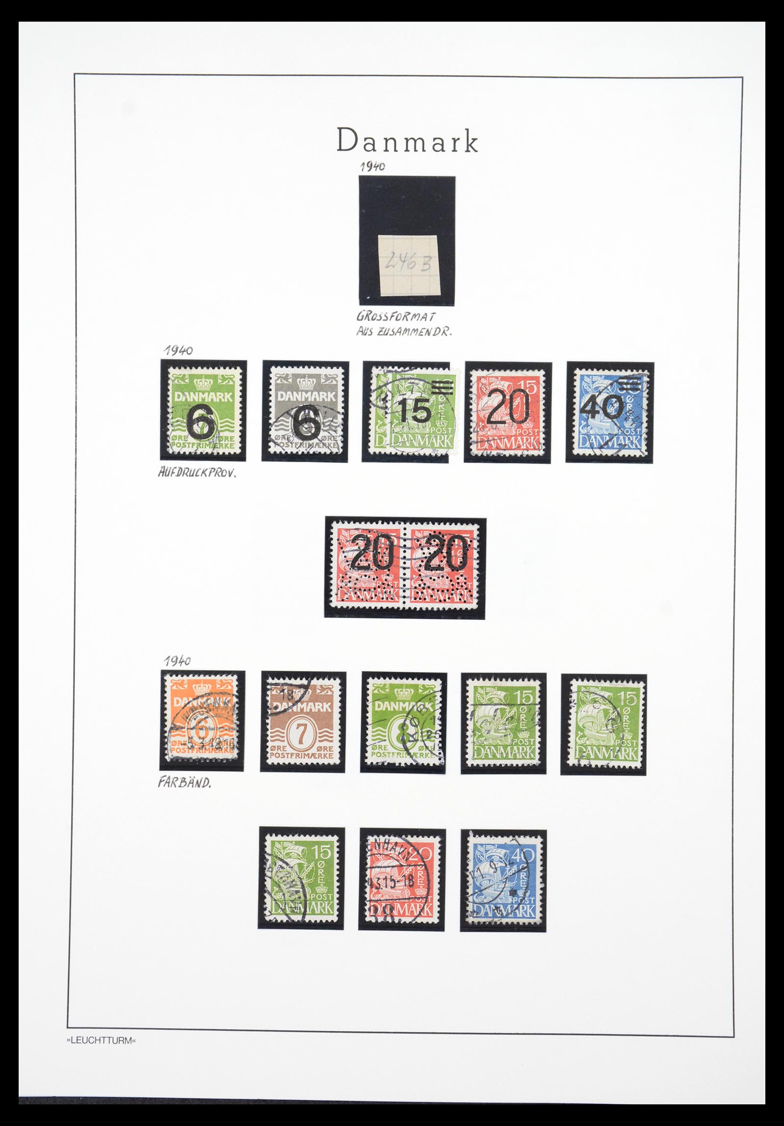 36612 031 - Postzegelverzameling 36612 Denmark 1851-1990.