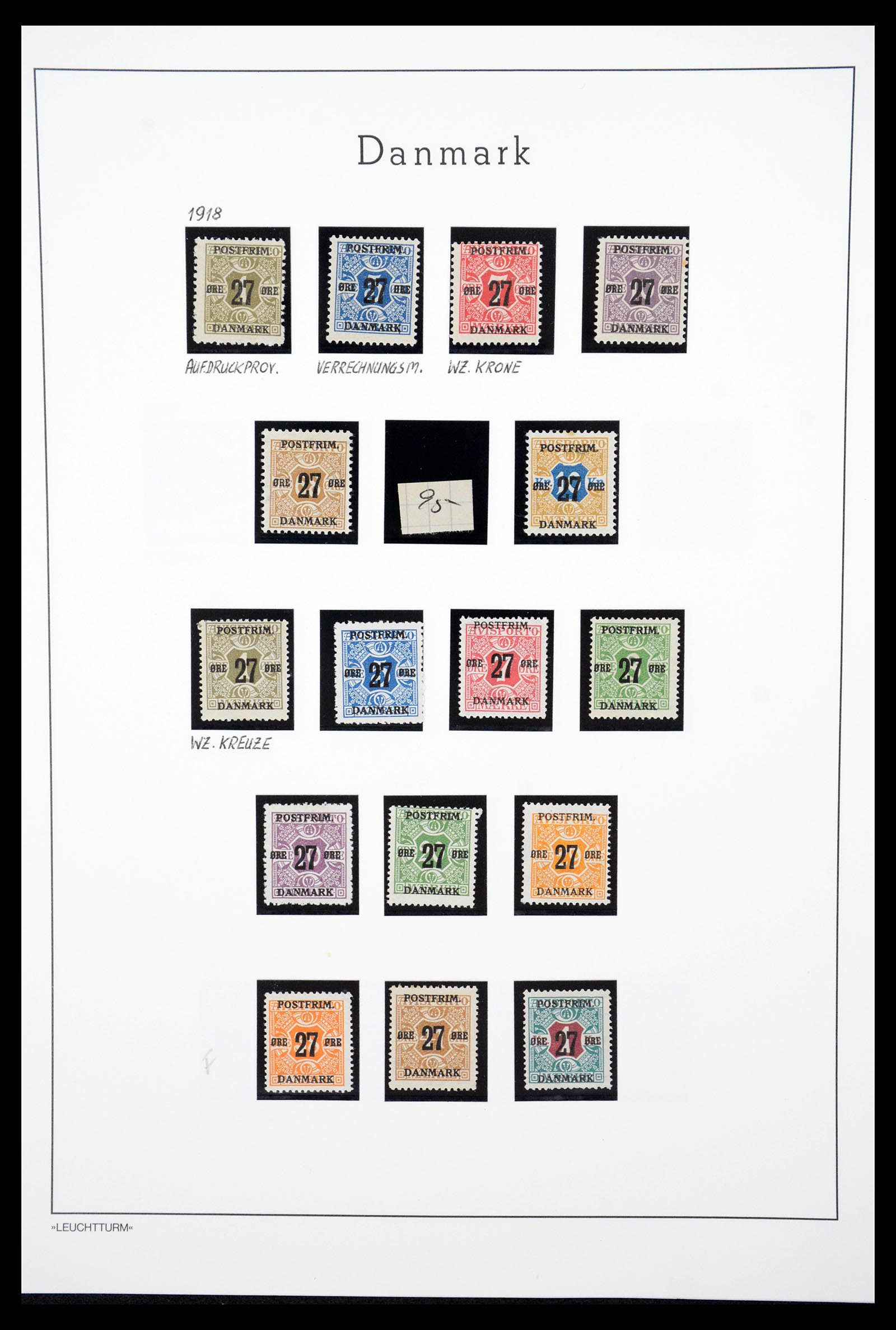 36612 036 - Postzegelverzameling 36612 Denmark 1851-1990.
