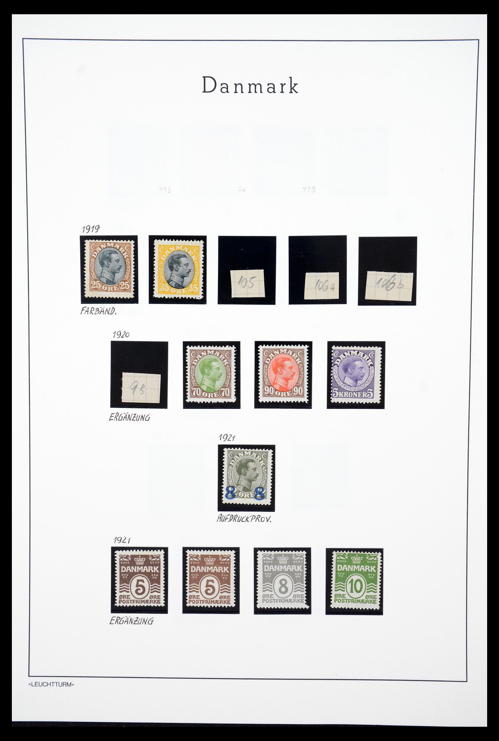 36612 037 - Postzegelverzameling 36612 Denmark 1851-1990.