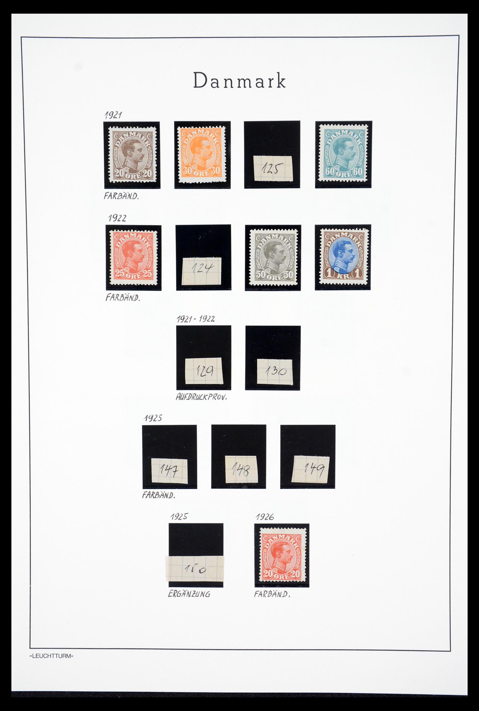 36612 038 - Postzegelverzameling 36612 Denmark 1851-1990.