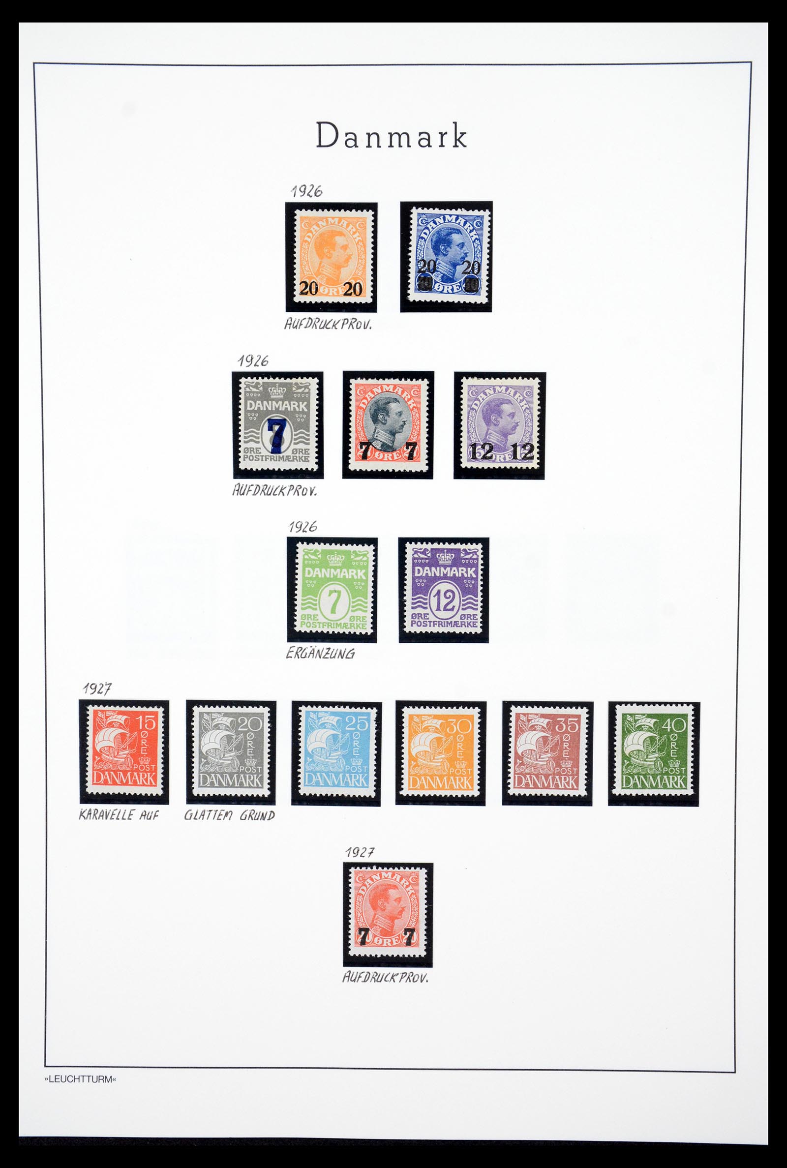 36612 040 - Postzegelverzameling 36612 Denmark 1851-1990.