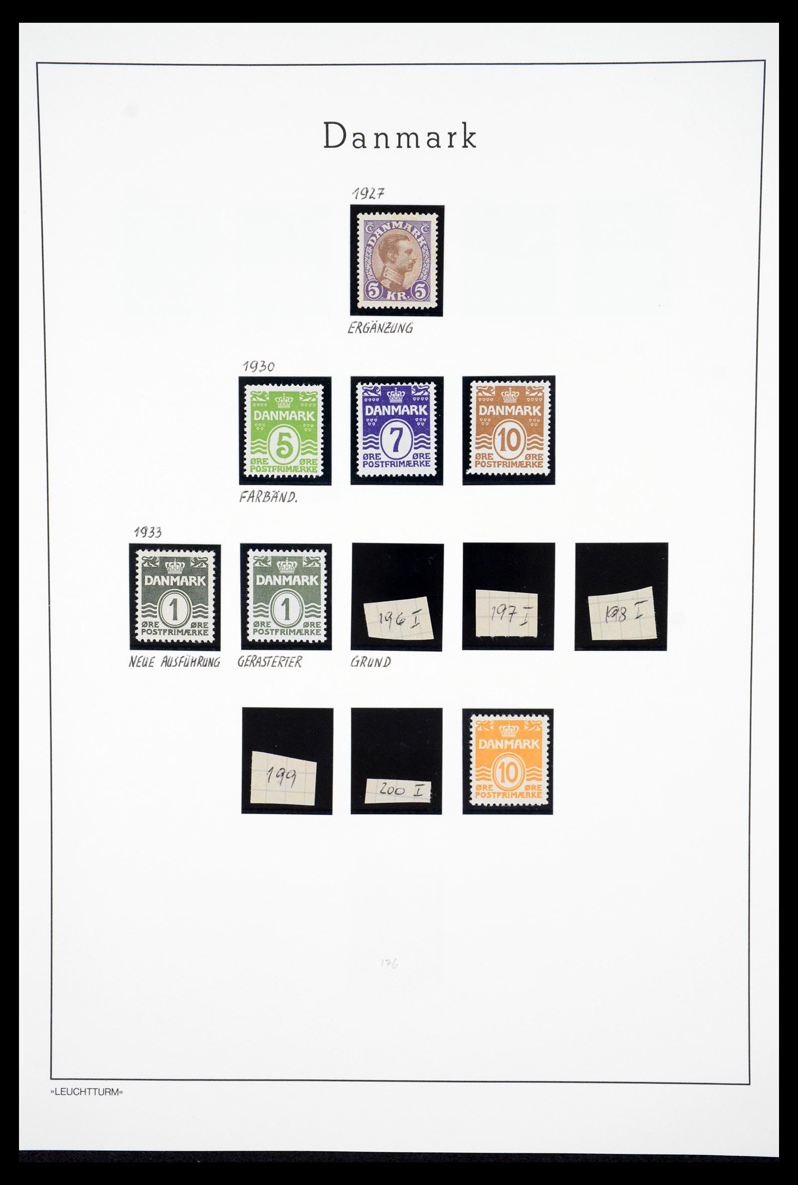 36612 041 - Postzegelverzameling 36612 Denmark 1851-1990.