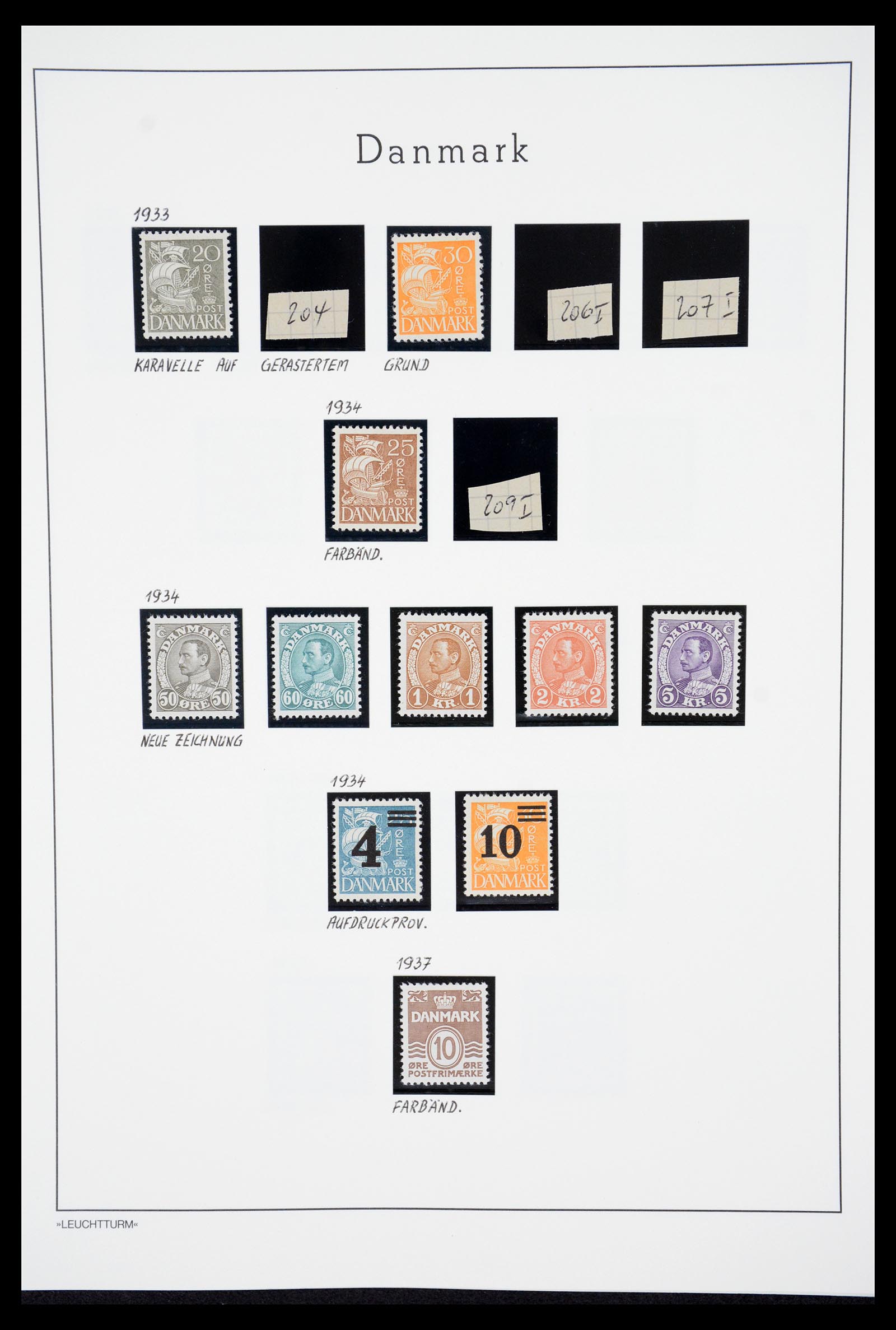 36612 042 - Postzegelverzameling 36612 Denmark 1851-1990.