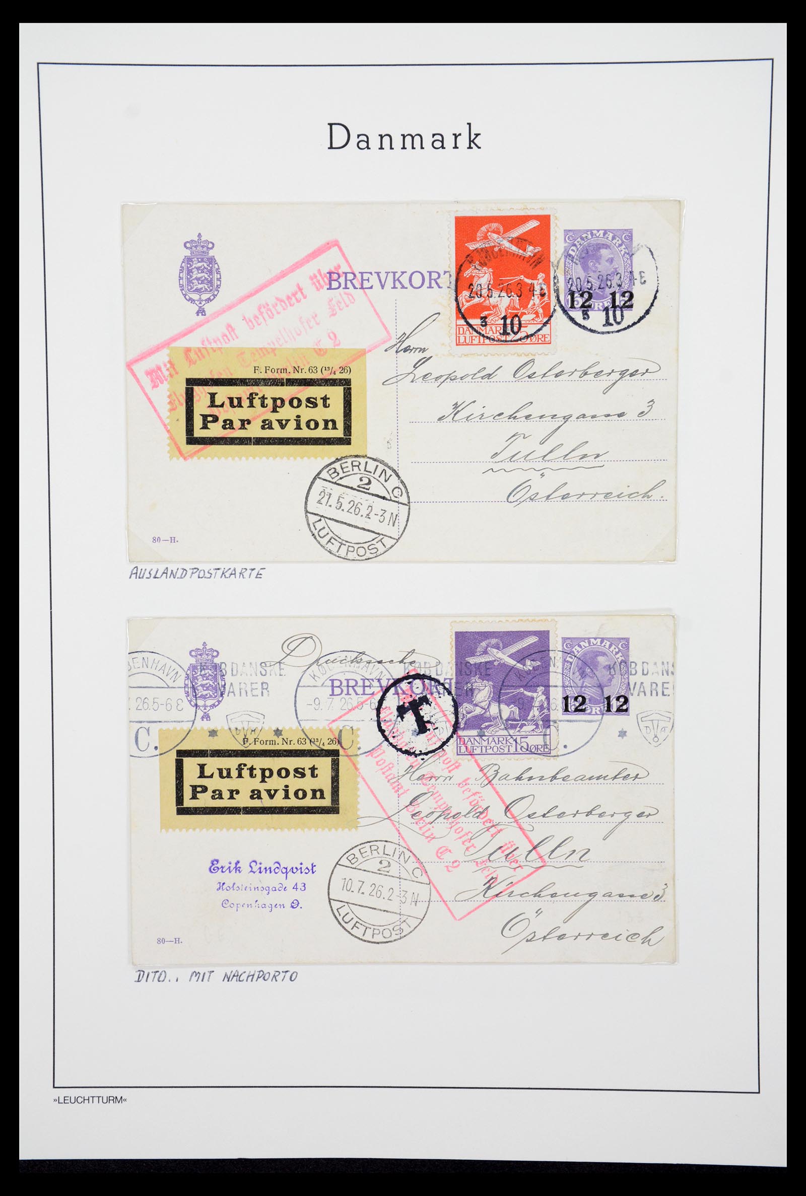 36612 047 - Postzegelverzameling 36612 Denmark 1851-1990.