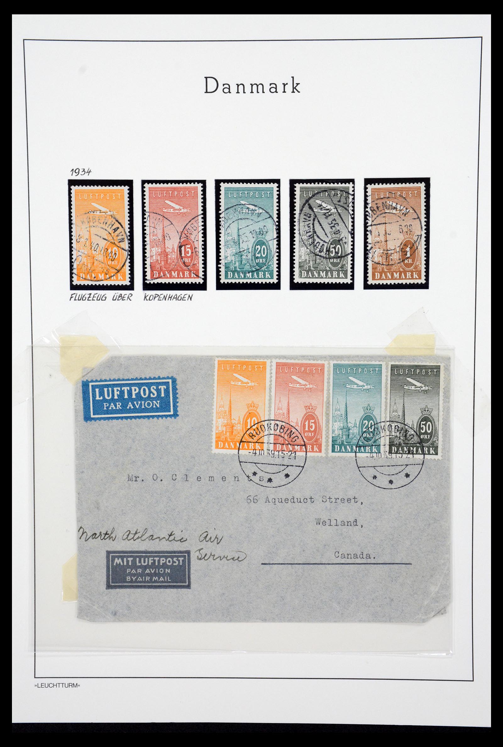 36612 048 - Postzegelverzameling 36612 Denmark 1851-1990.
