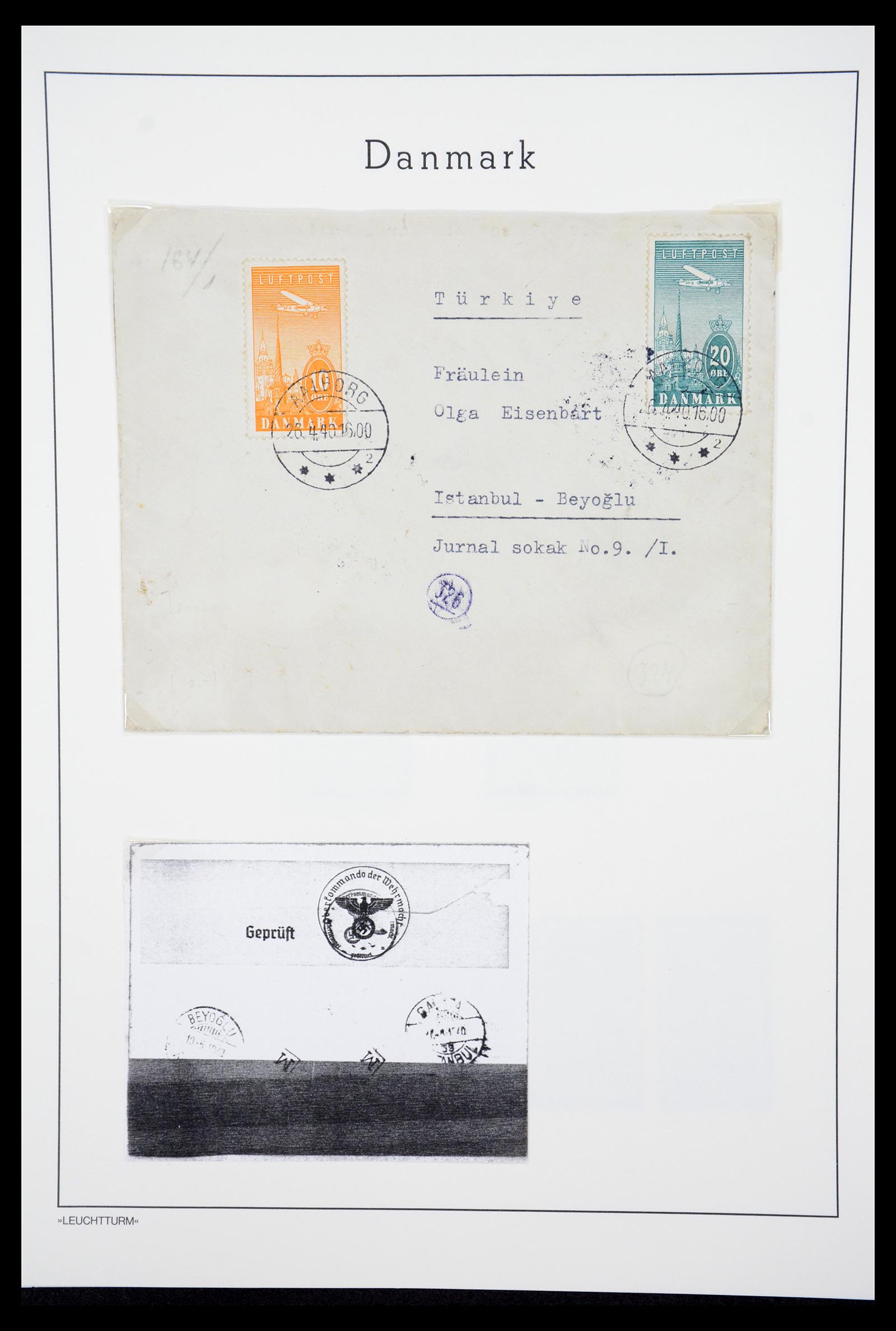 36612 051 - Postzegelverzameling 36612 Denmark 1851-1990.