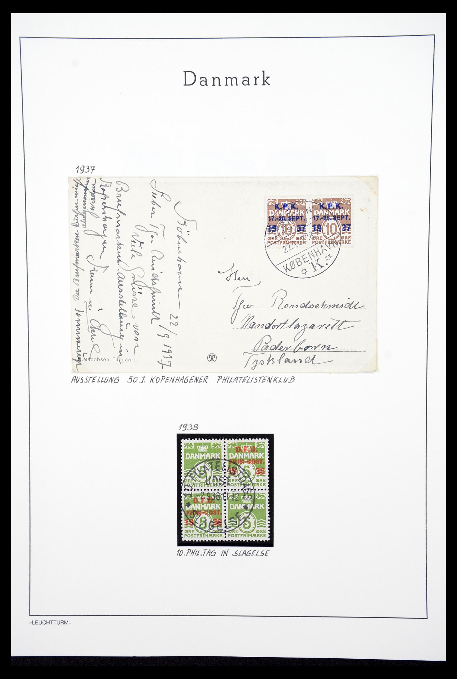 36612 054 - Postzegelverzameling 36612 Denmark 1851-1990.
